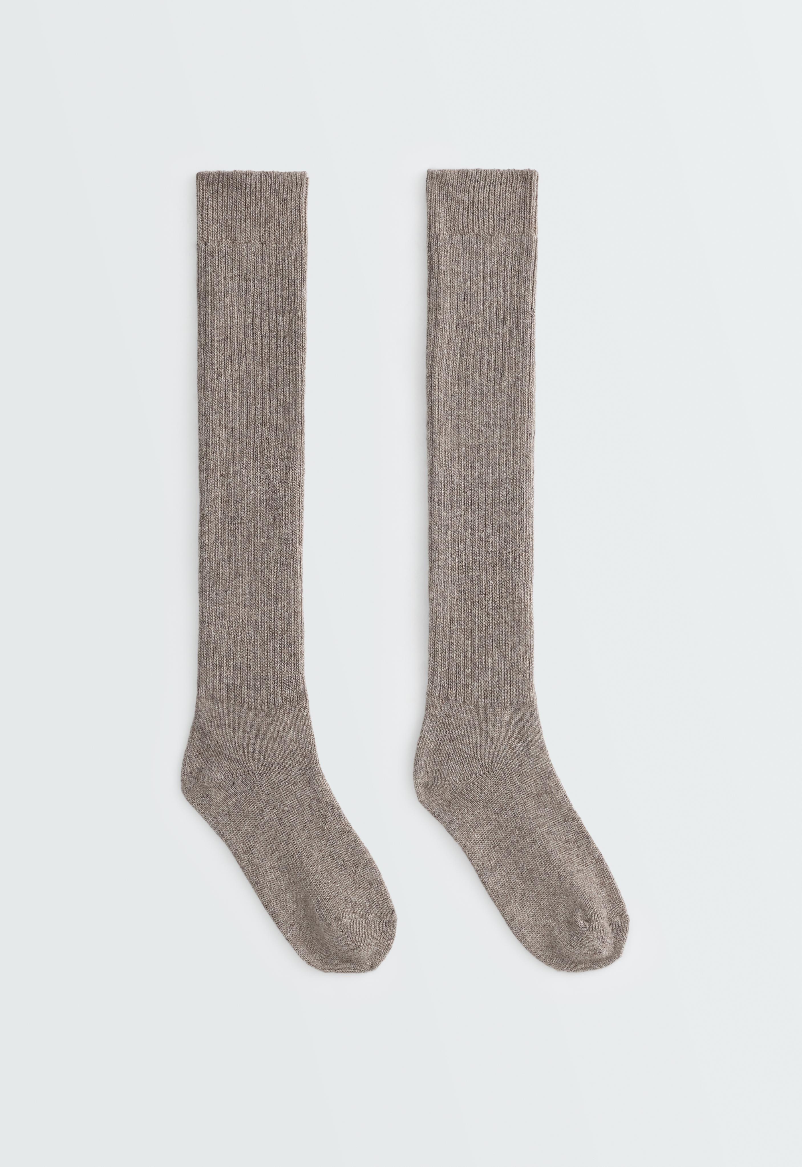 22% cashmere 10% wool long socks