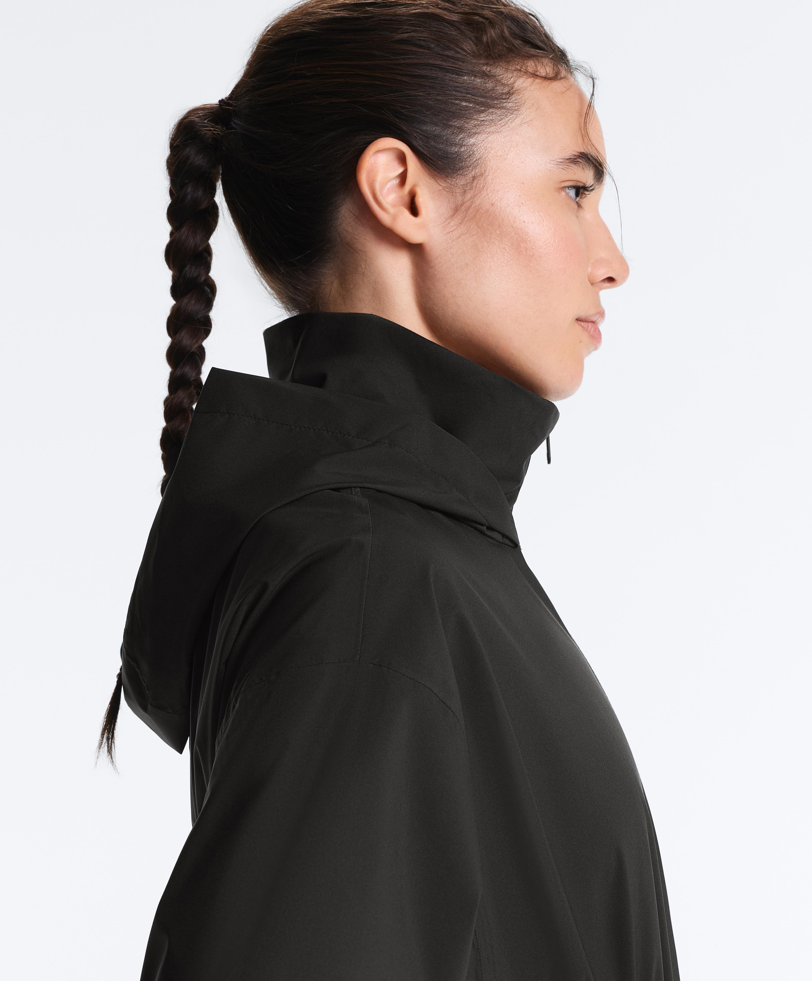 Super extra lightweight 10k packable waterproof jacket — BLACK
