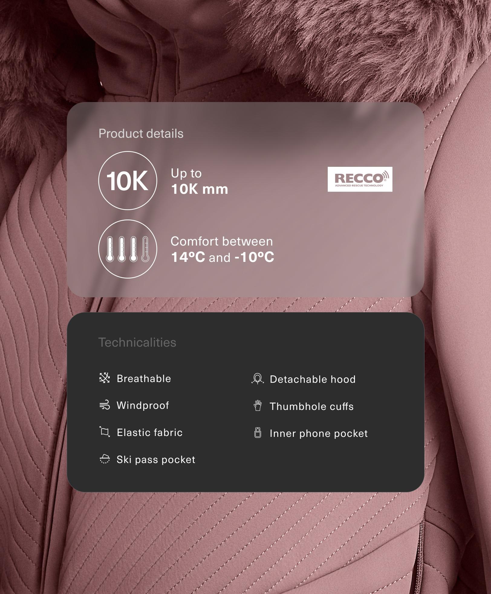 Water-resistant fitted stretch SKI jumpsuit