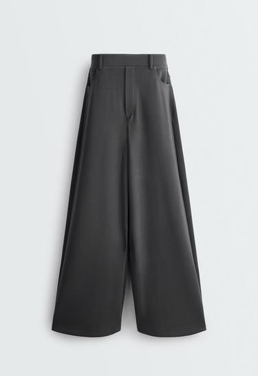 5-pocket wide-leg trousers — DARK ANTHRACITE 7