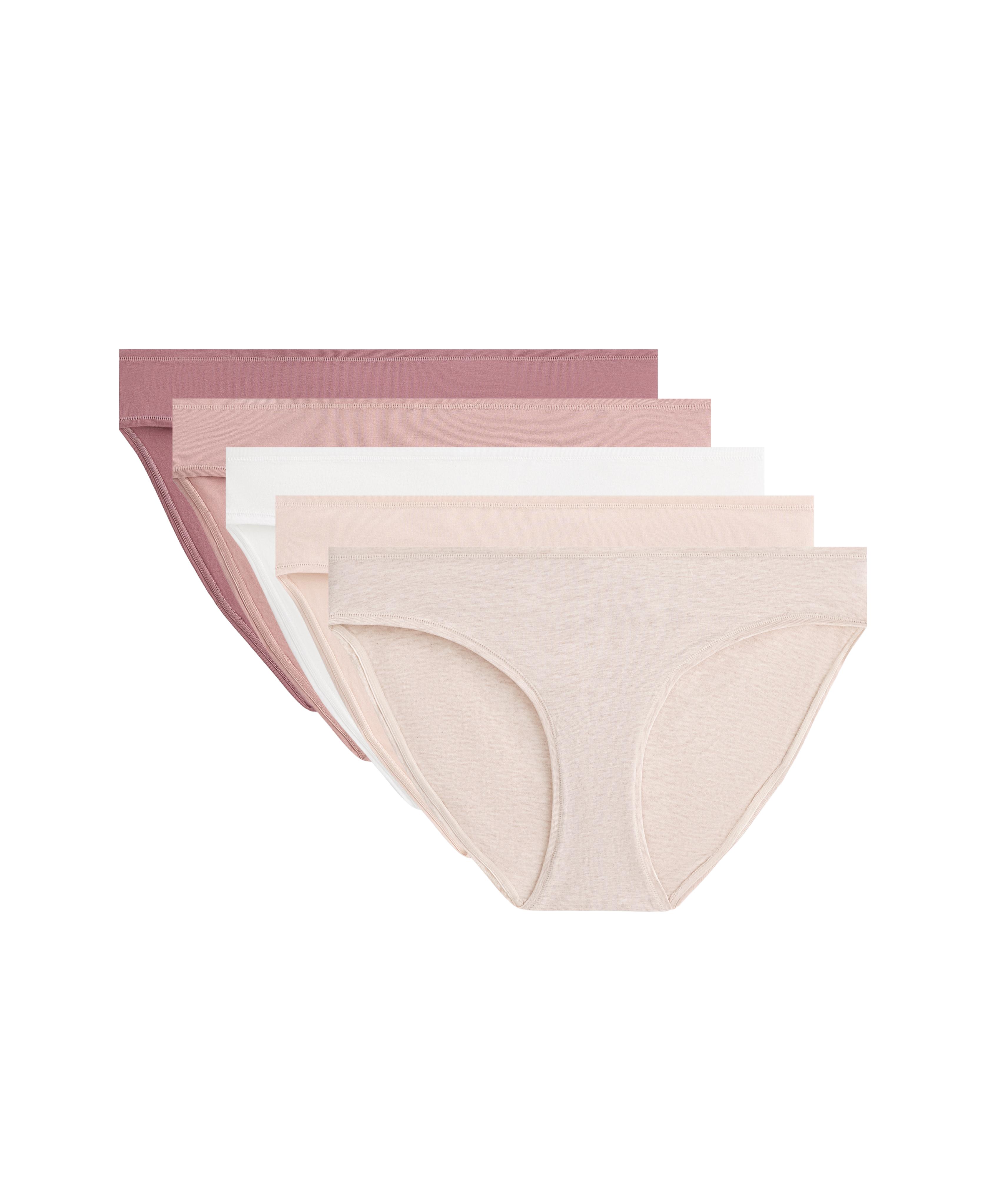 5 cotton blend classic briefs — PASTEL PINK