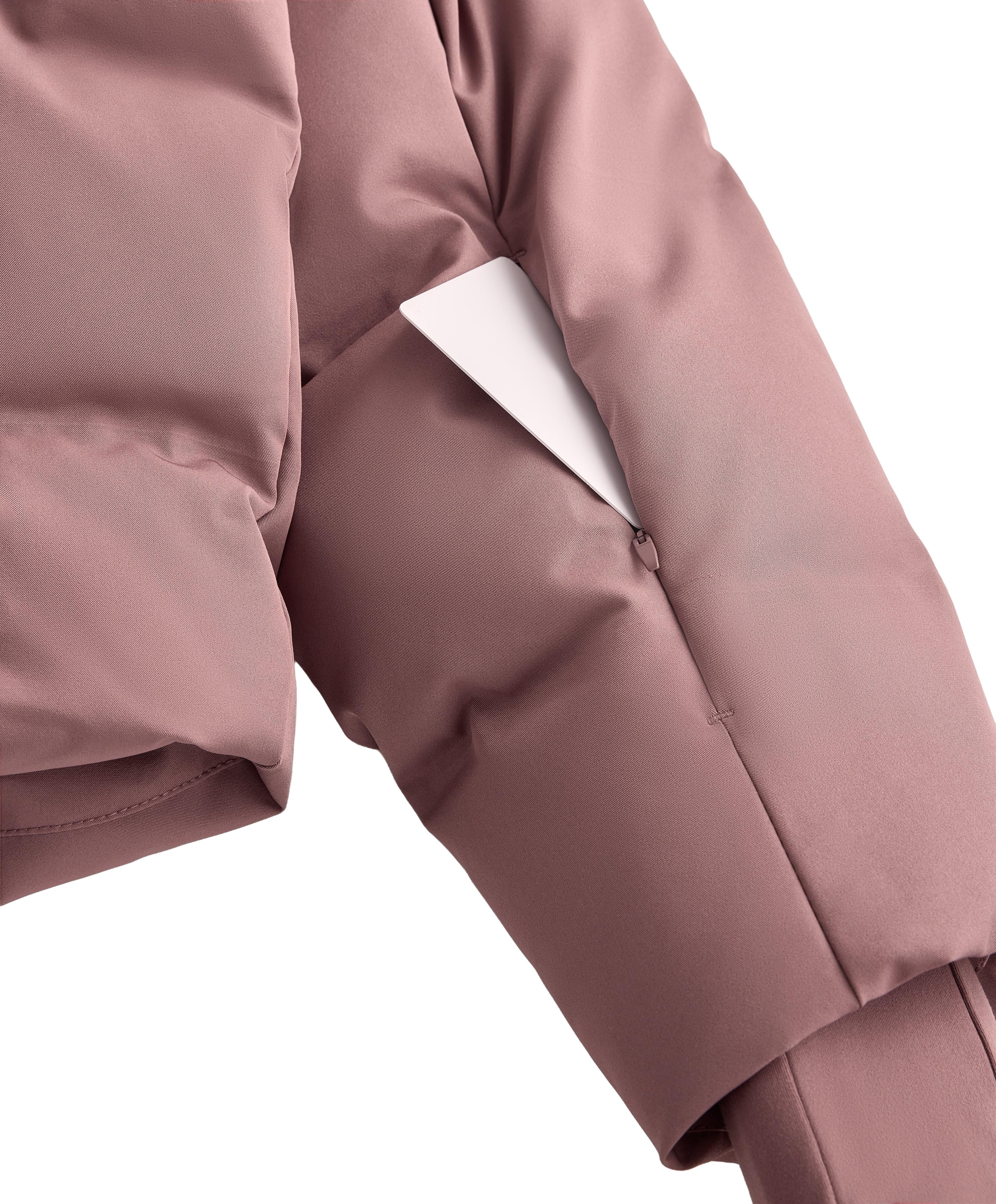 MINARDI PIUME SKI water-resistant 80% down and 20% feather jacket — PINK-MAUVE