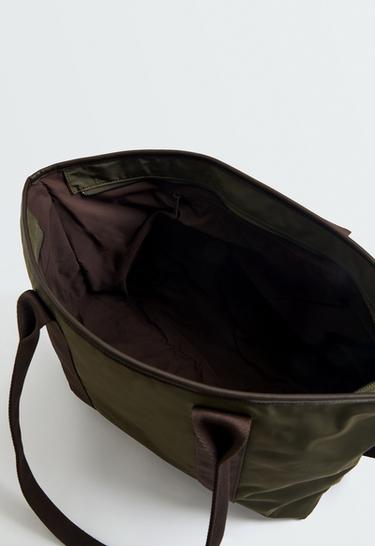 Nylon tote bag — KHAKI 5