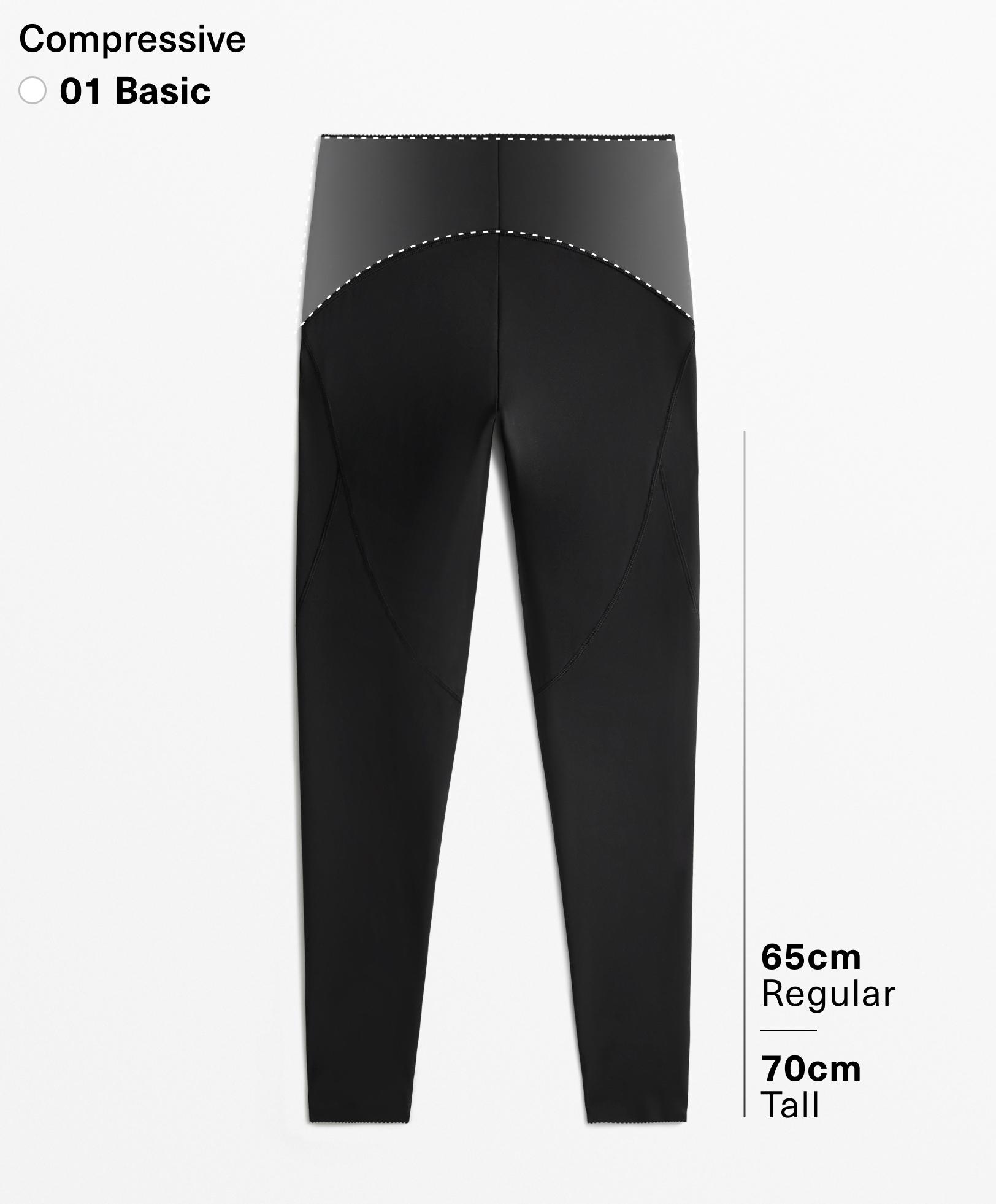 Basic compressive ankle-length leggings