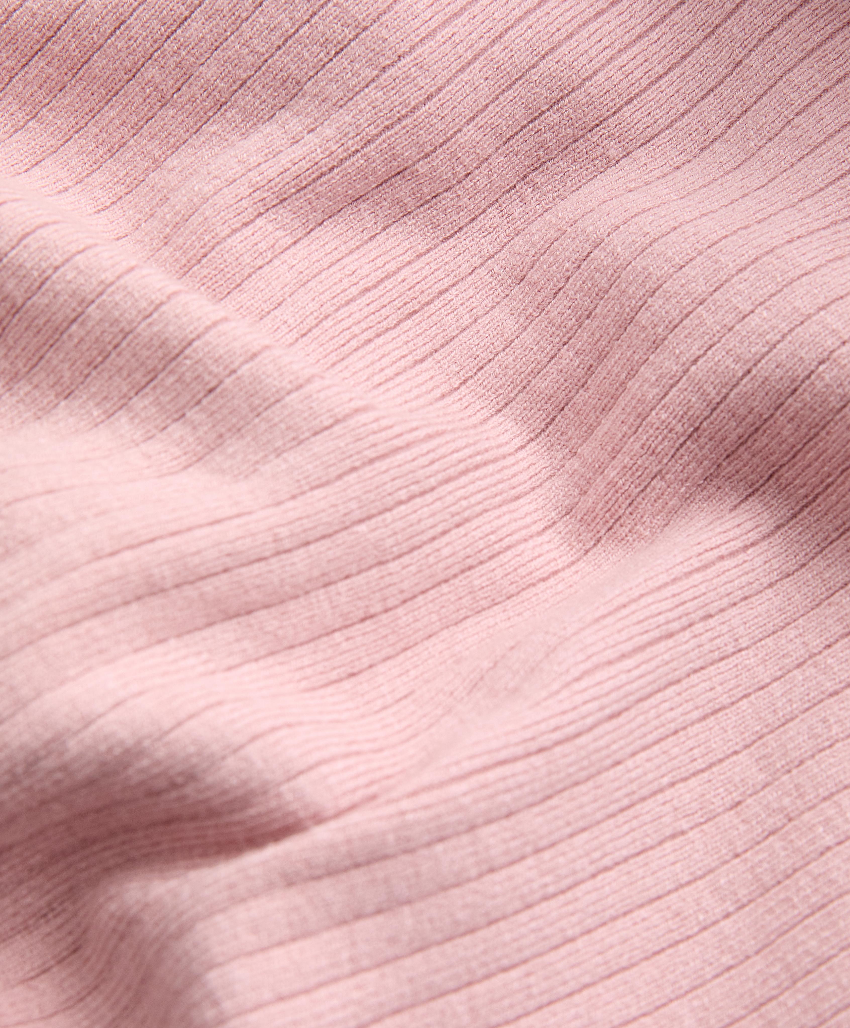 Twist knit jumper — NUDE PINK
