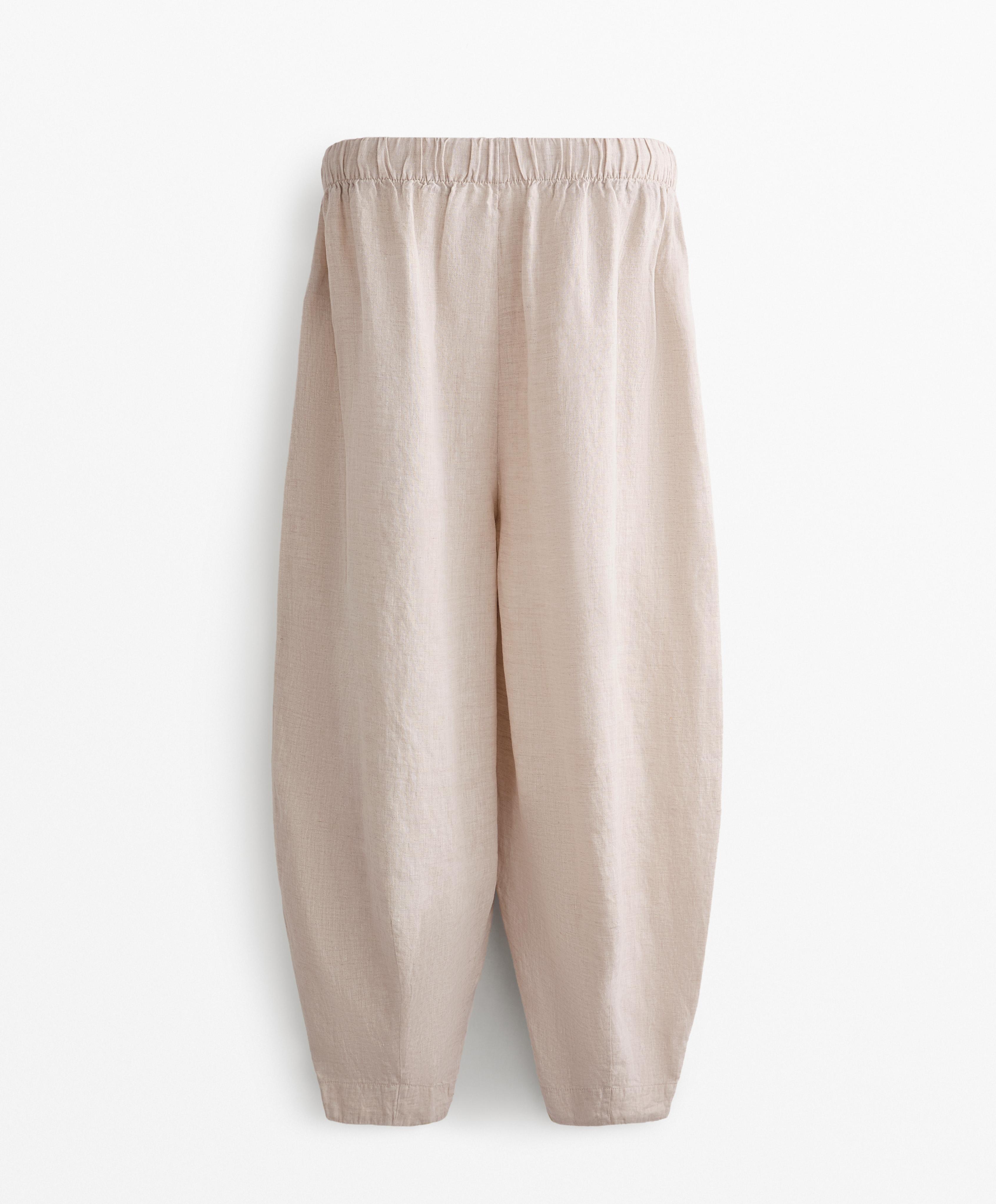 Pantalon ballon 100 % lin Pantalon ballon 100 % lin