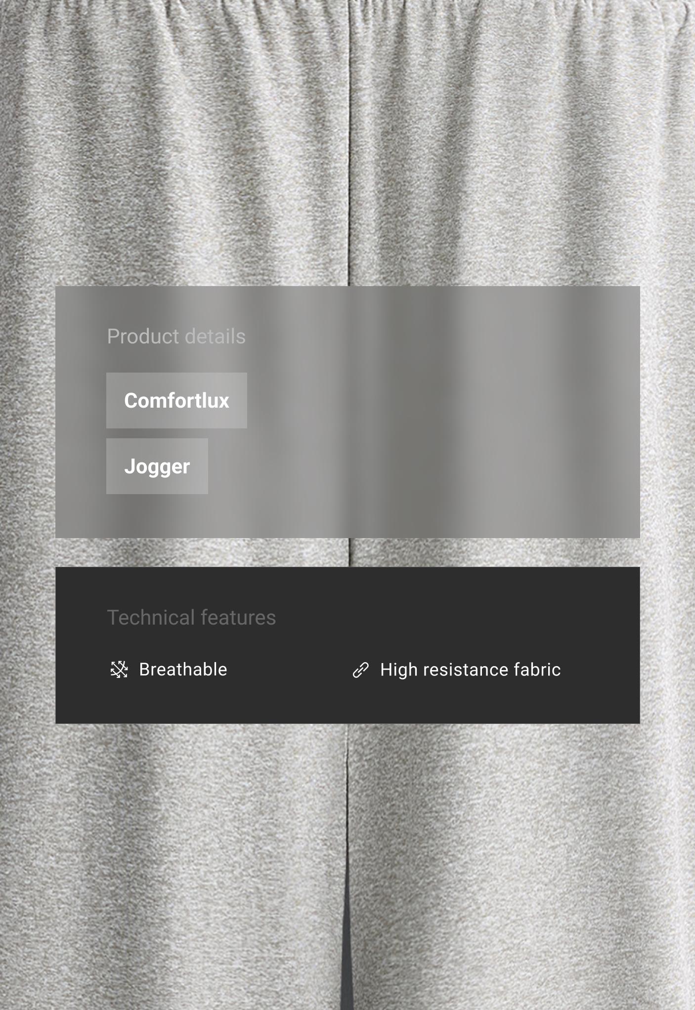 Comfortlux heathered joggers