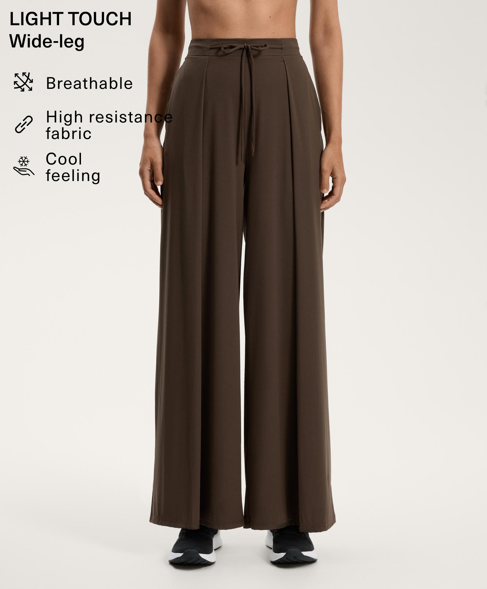 Light Touch wide-leg pleated trousers Light Touch wide-leg pleated trousers