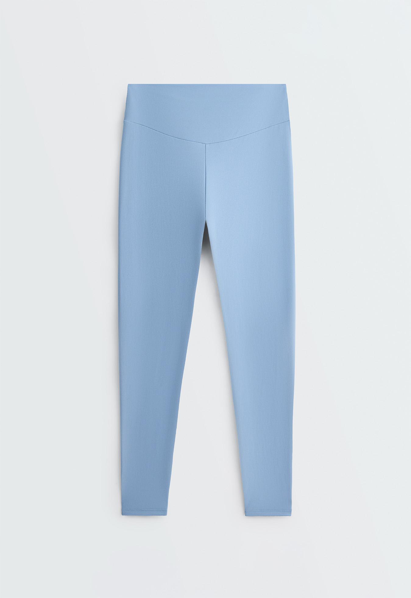 Comfortlux high-waisted ankle-length leggings — BLUE
