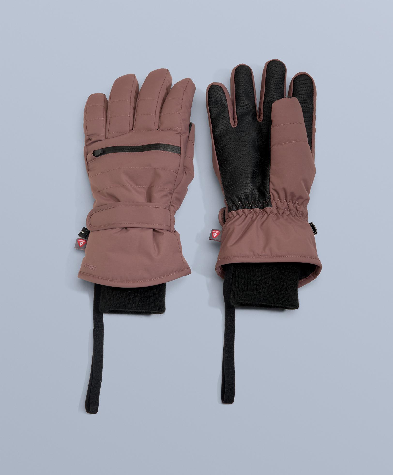 Technical SKI Primaloft® Gloves — MAUVE
