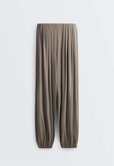 Light Touch pleated joggers — KHAKI-GREY 6