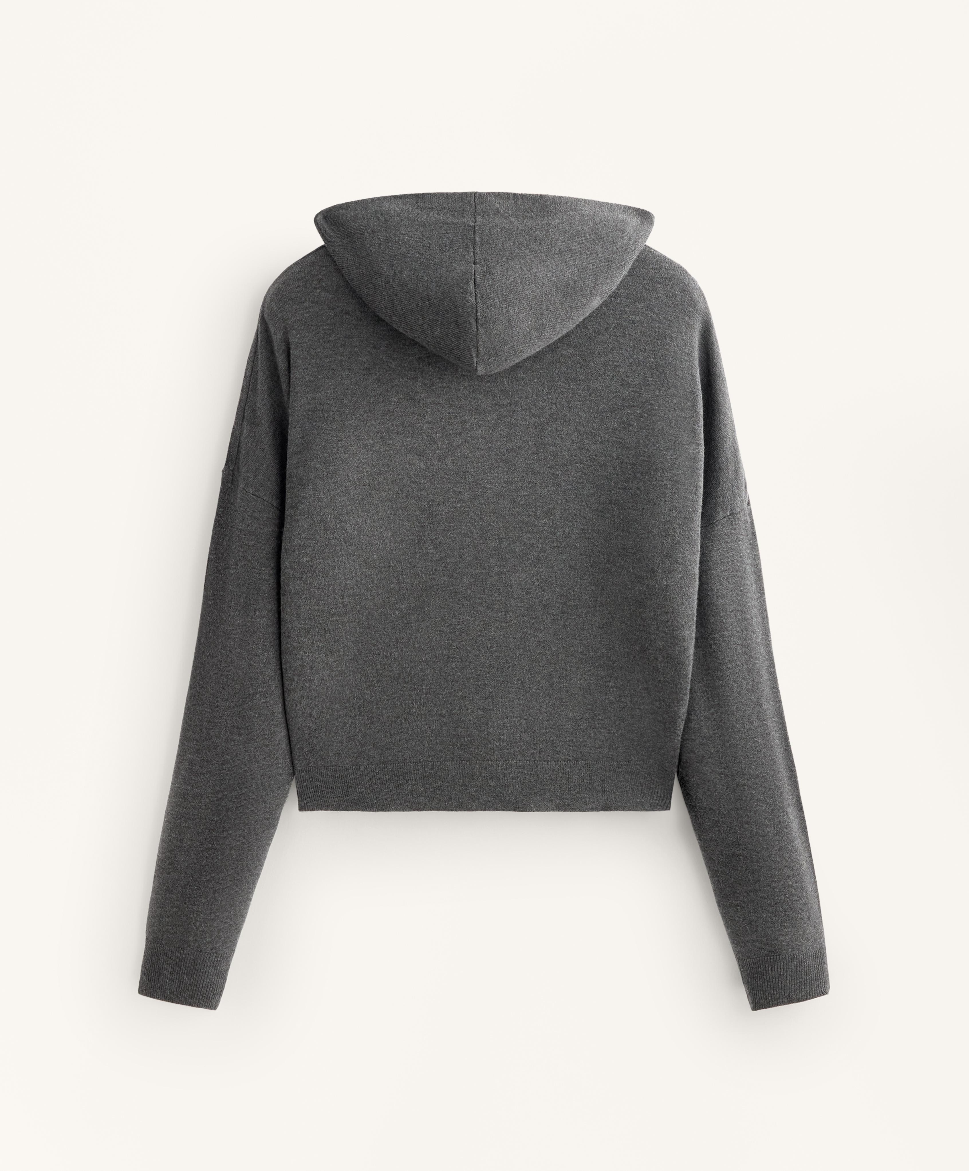 Knit crossover hooded jumper Knit crossover hooded jumper