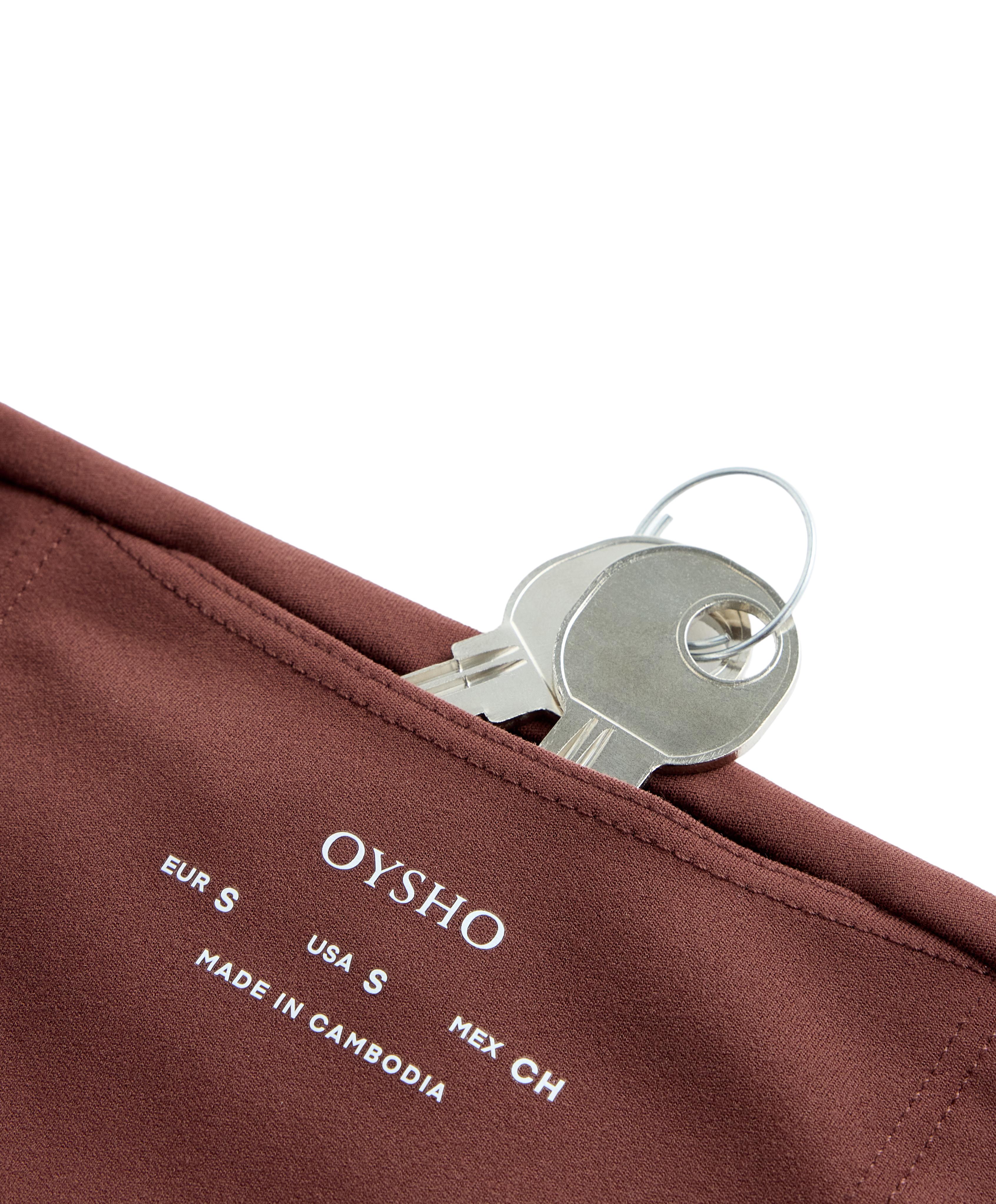 Comfortlux high-waisted ankle-length leggings — TERRACOTTA