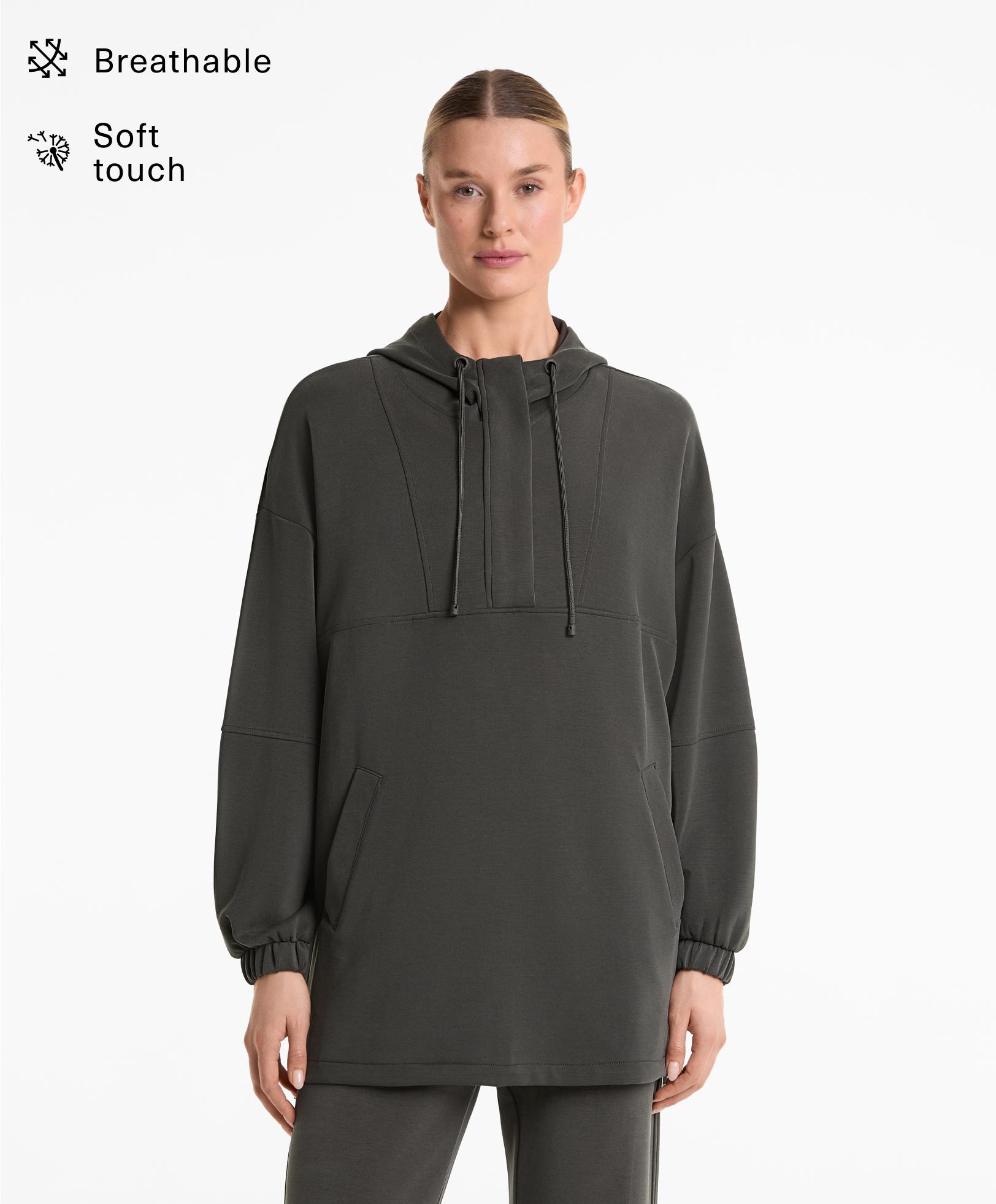 Sweatshirt oversize com modal