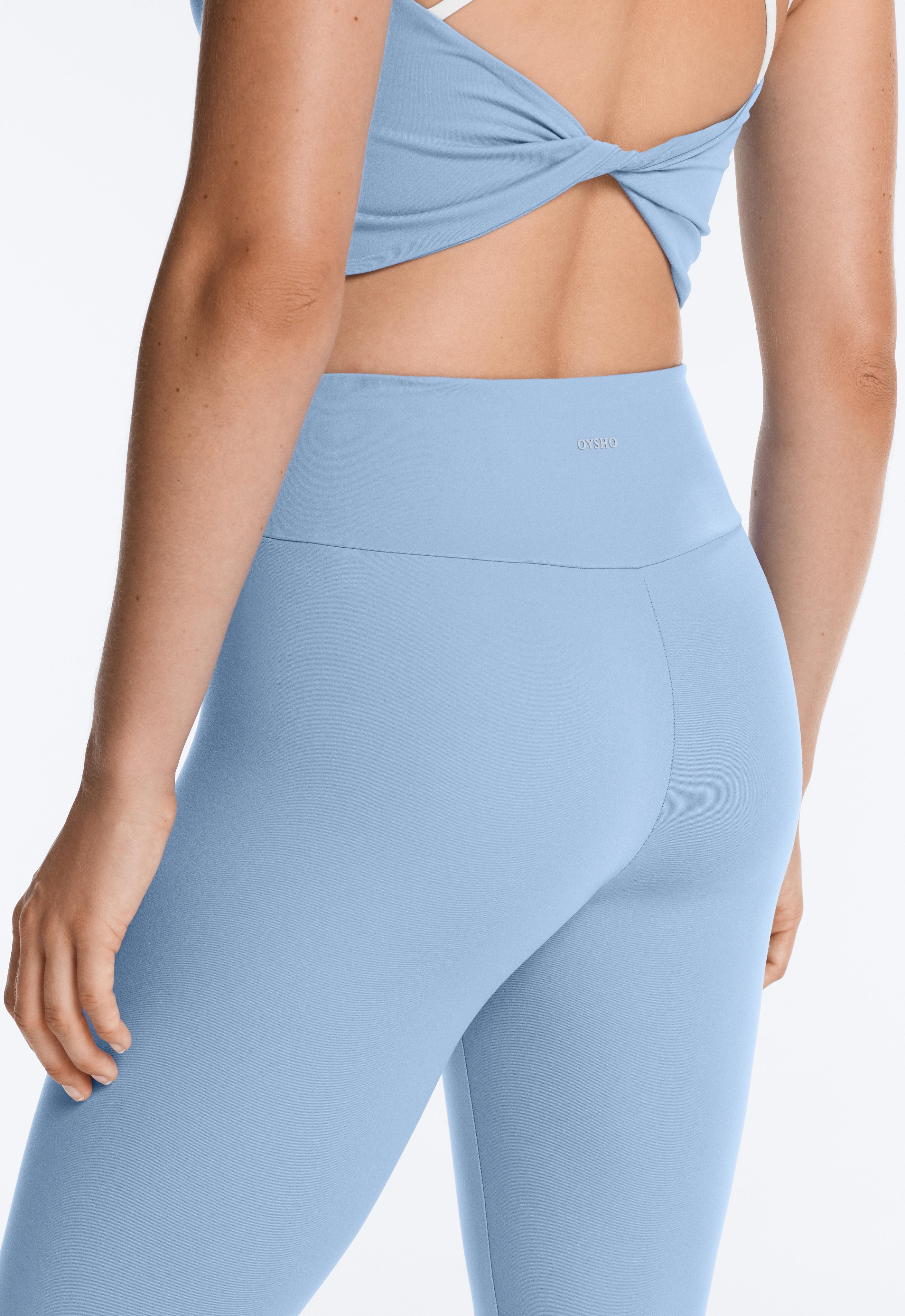 Comfortlux high-waisted ankle-length leggings — BLUE