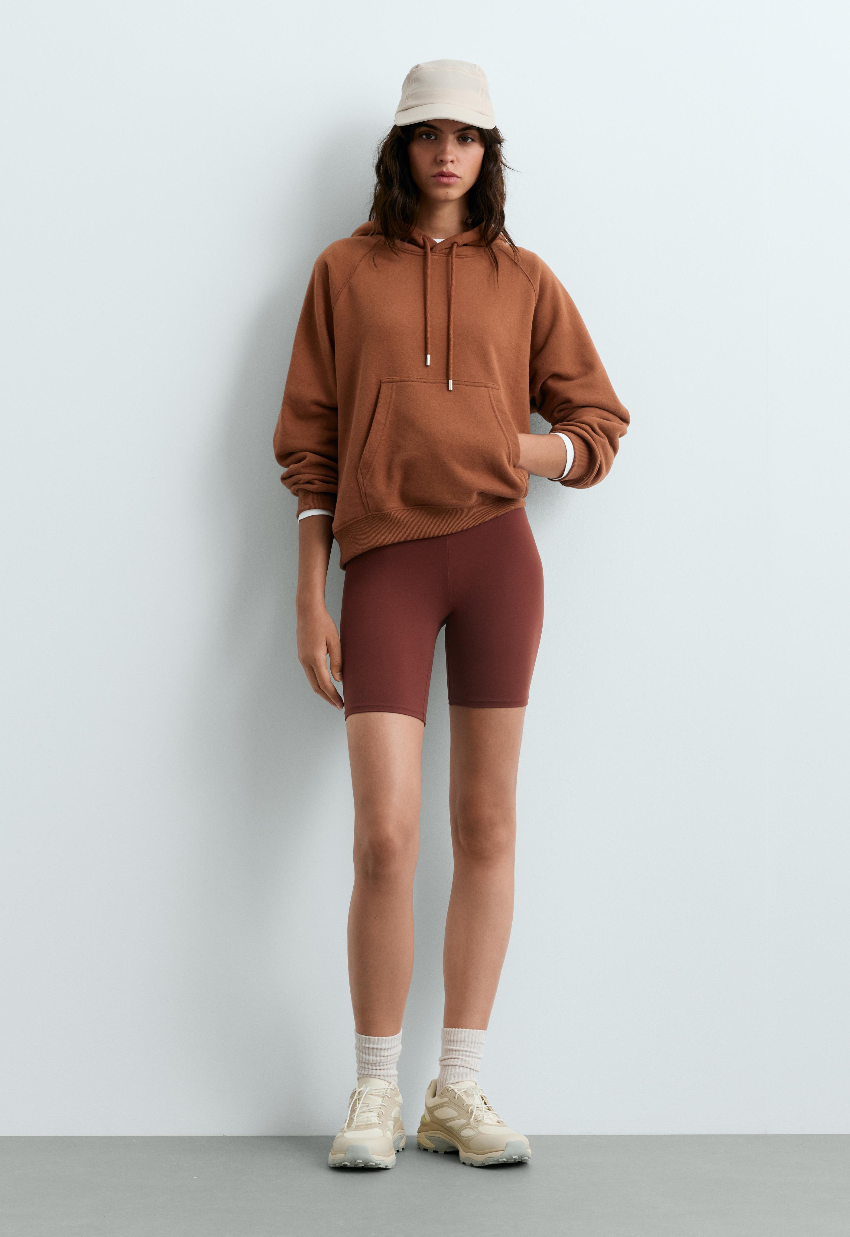 Cotton-blend fleece hoodie