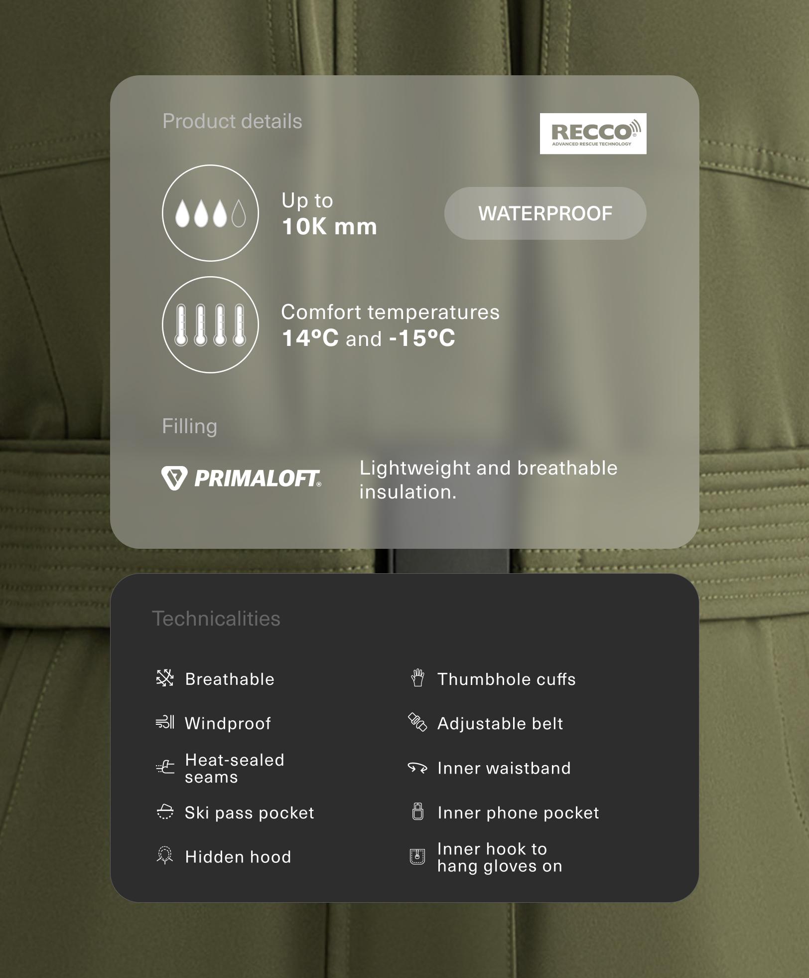 Primaloft® SKI waterproof padded jacket - Sale Primaloft® SKI waterproof padded jacket - Sale