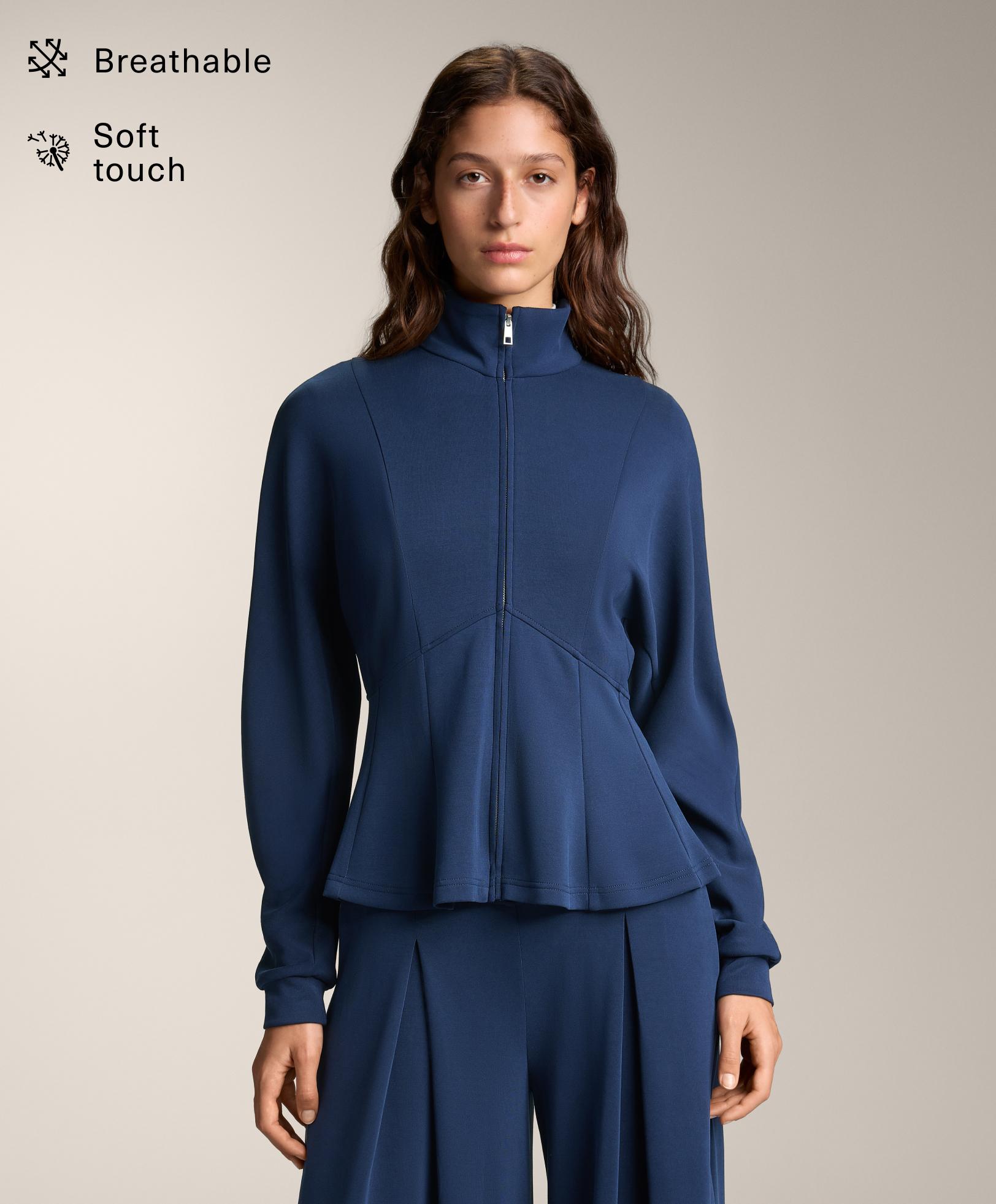 Soft-touch modal jacket with fitted waist Soft-touch modal jacket with fitted waist