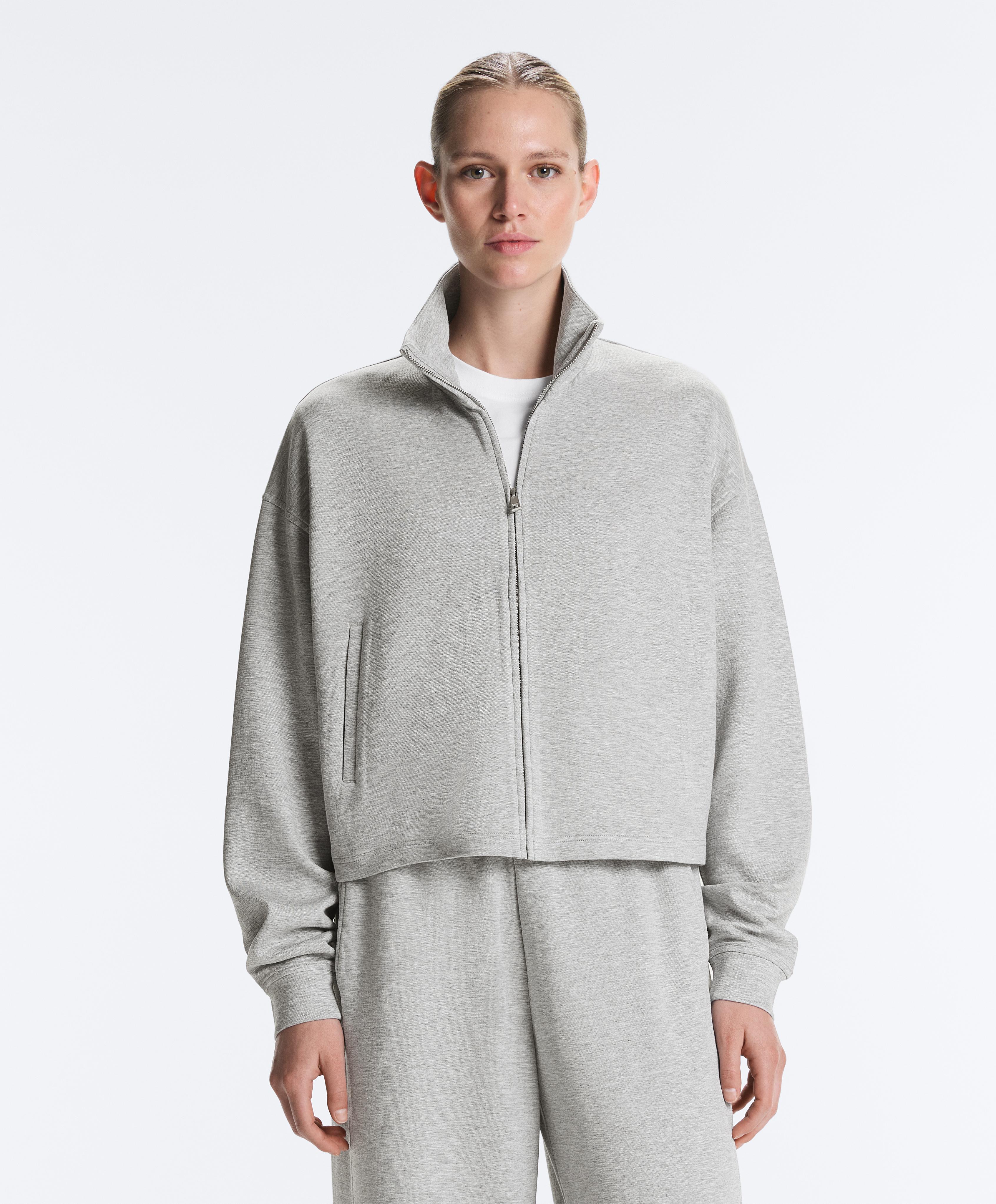 Chaqueta piqué melange