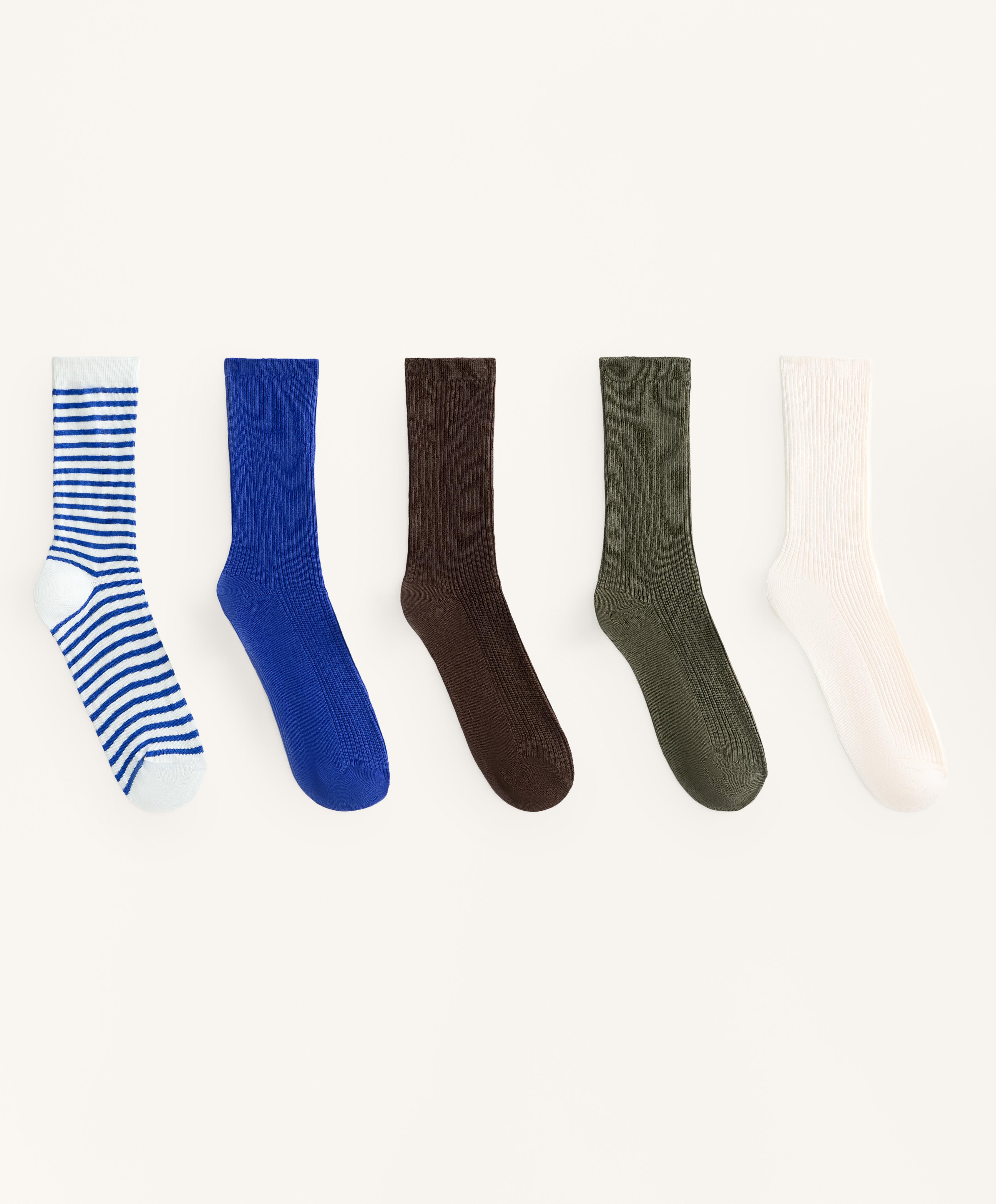 5 pairs of cotton blend Classic socks