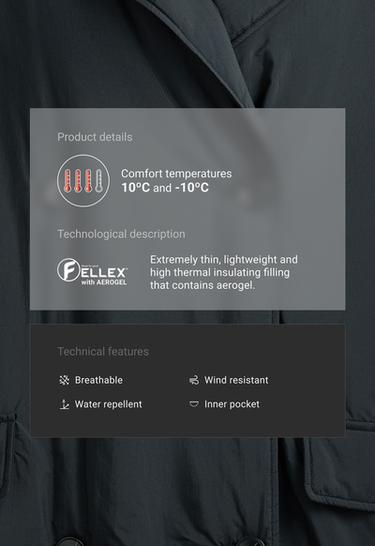 FELLEX® AEROGEL mid padded jacket — MIDNIGHT BLUE 2