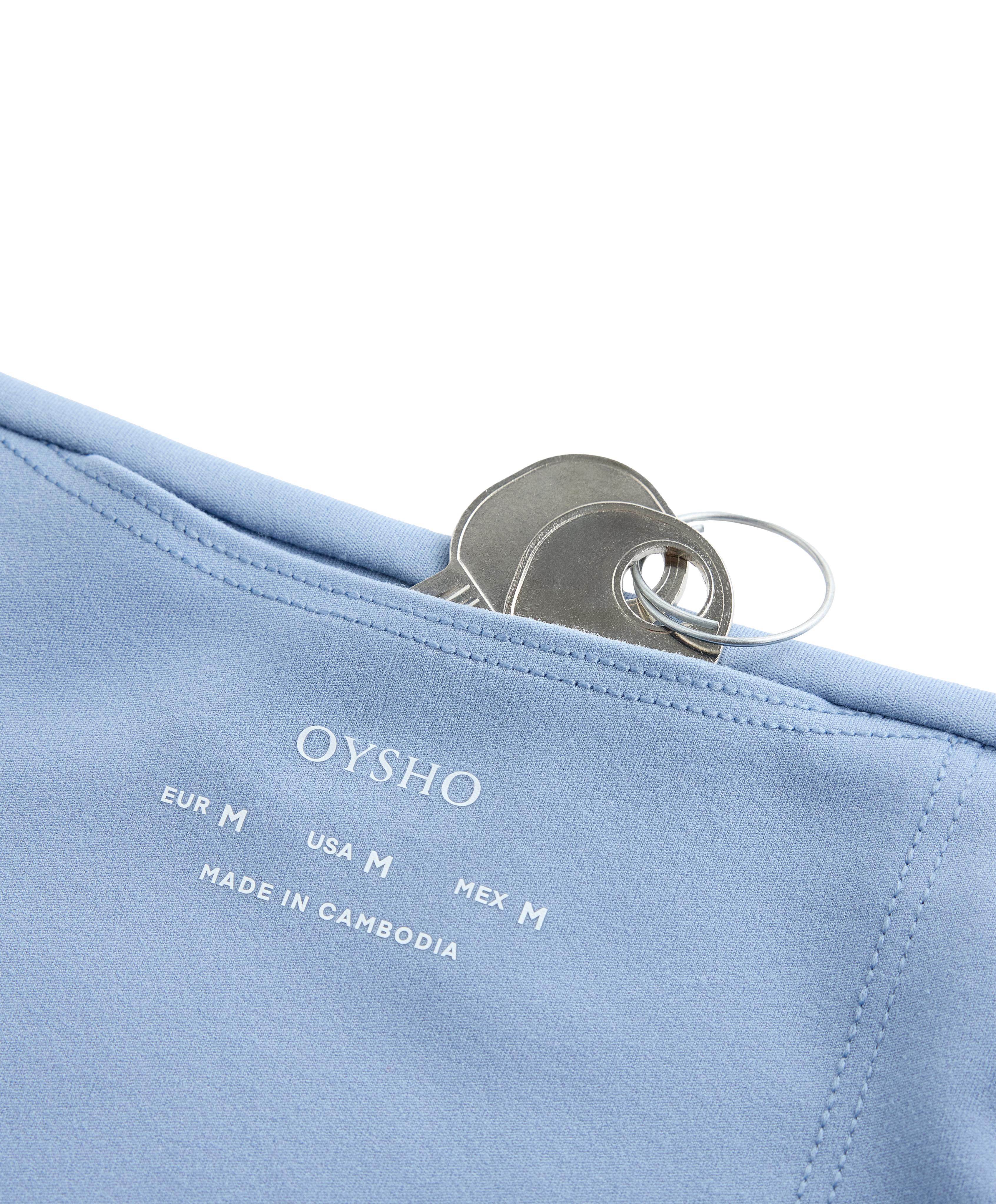 Comfortlux high-waisted ankle-length leggings — BLUE