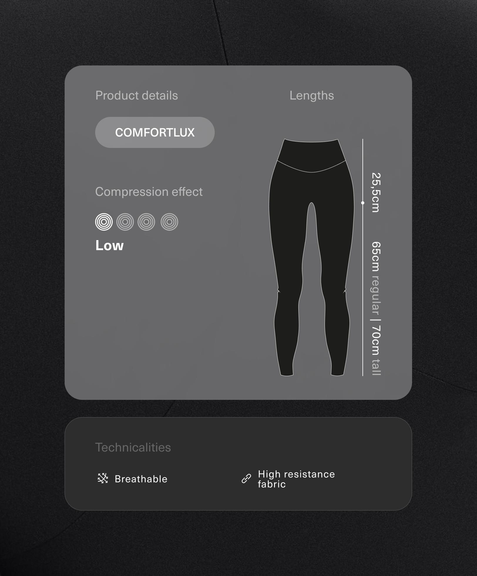 Leggings tobillero high rise Comfortlux