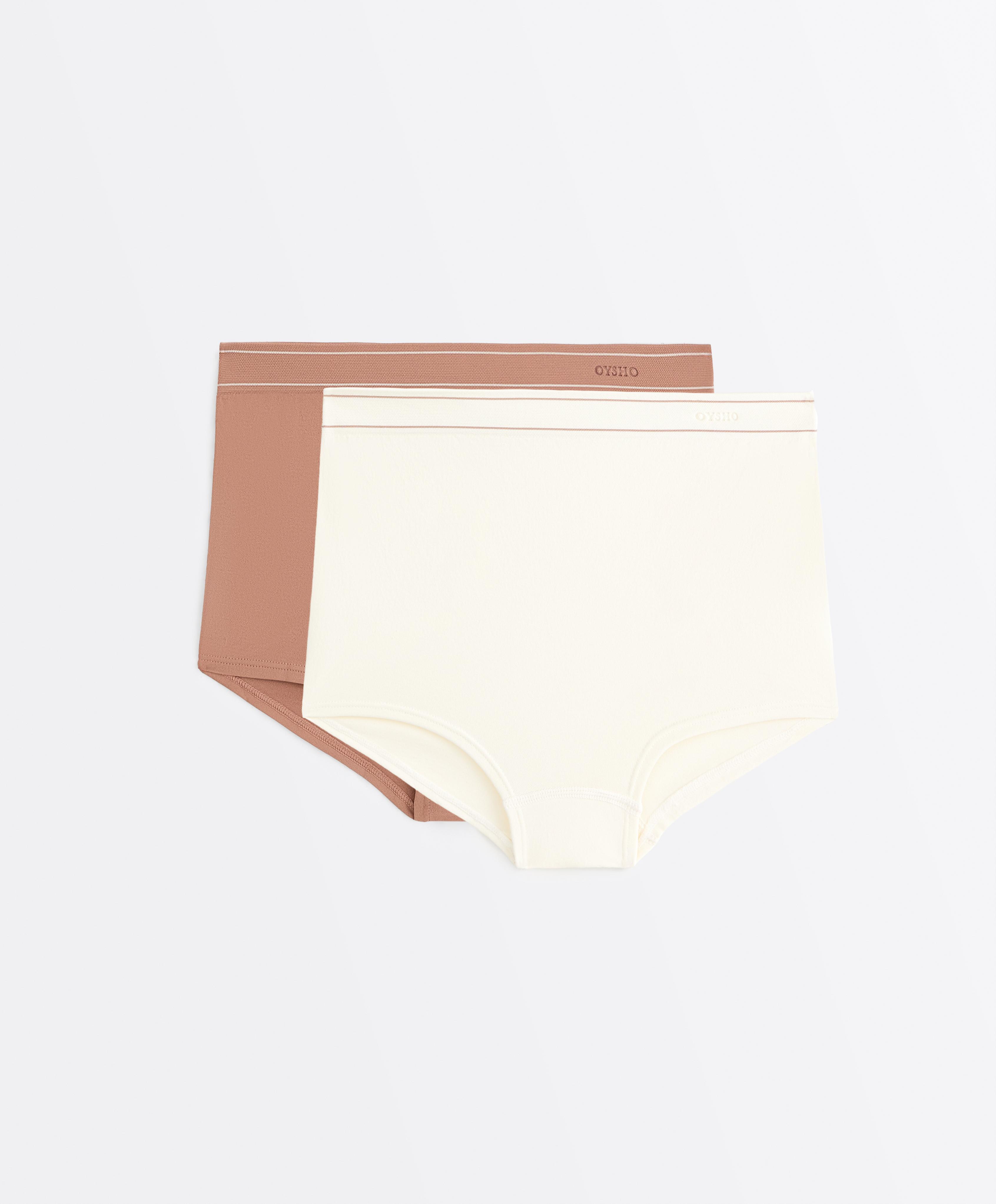2 seamless soft-touch logo contrast shortie briefs