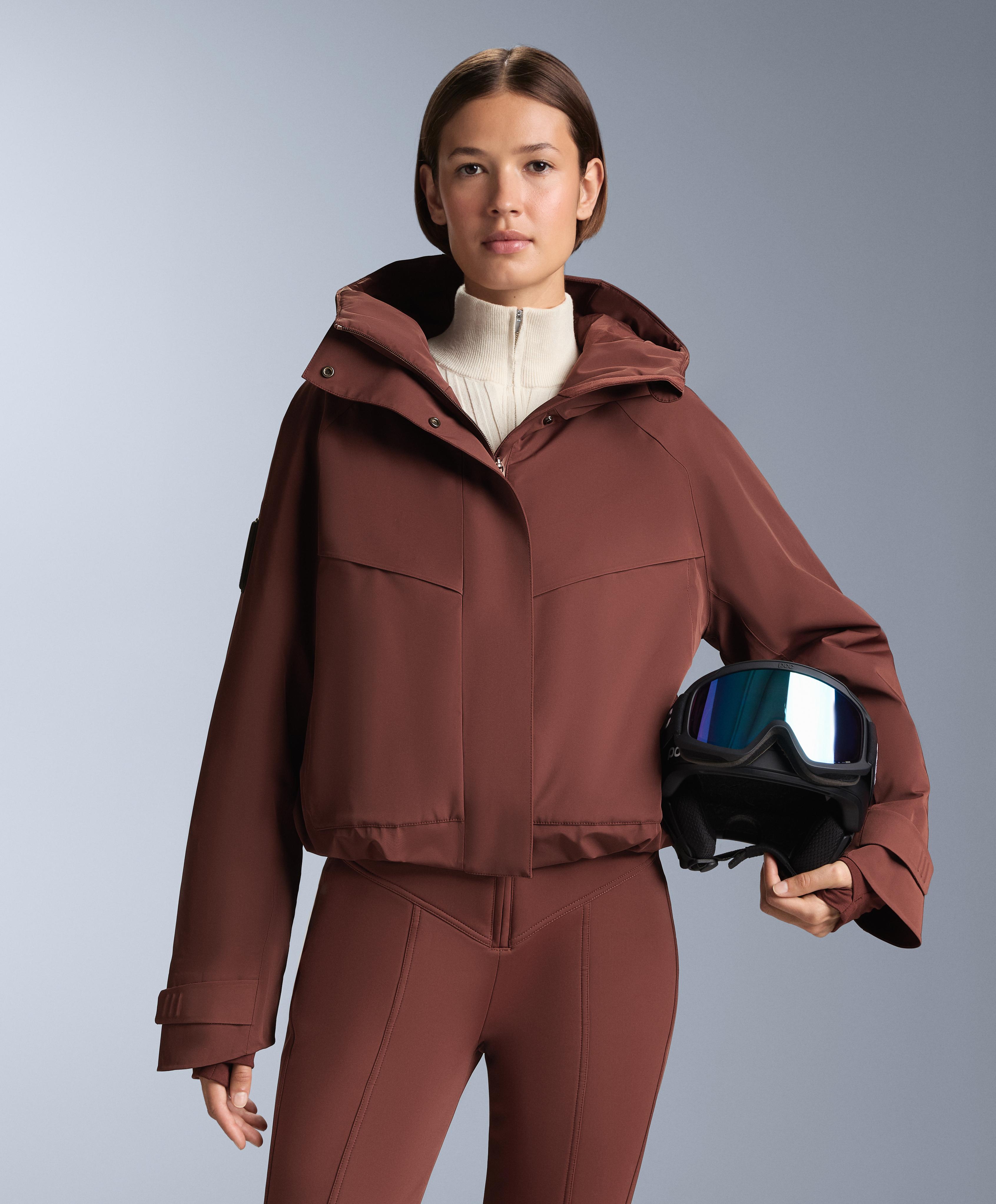 Primaloft® Feel the Performance TM SKI waterproof jacket with pockets — TERRACOTTA