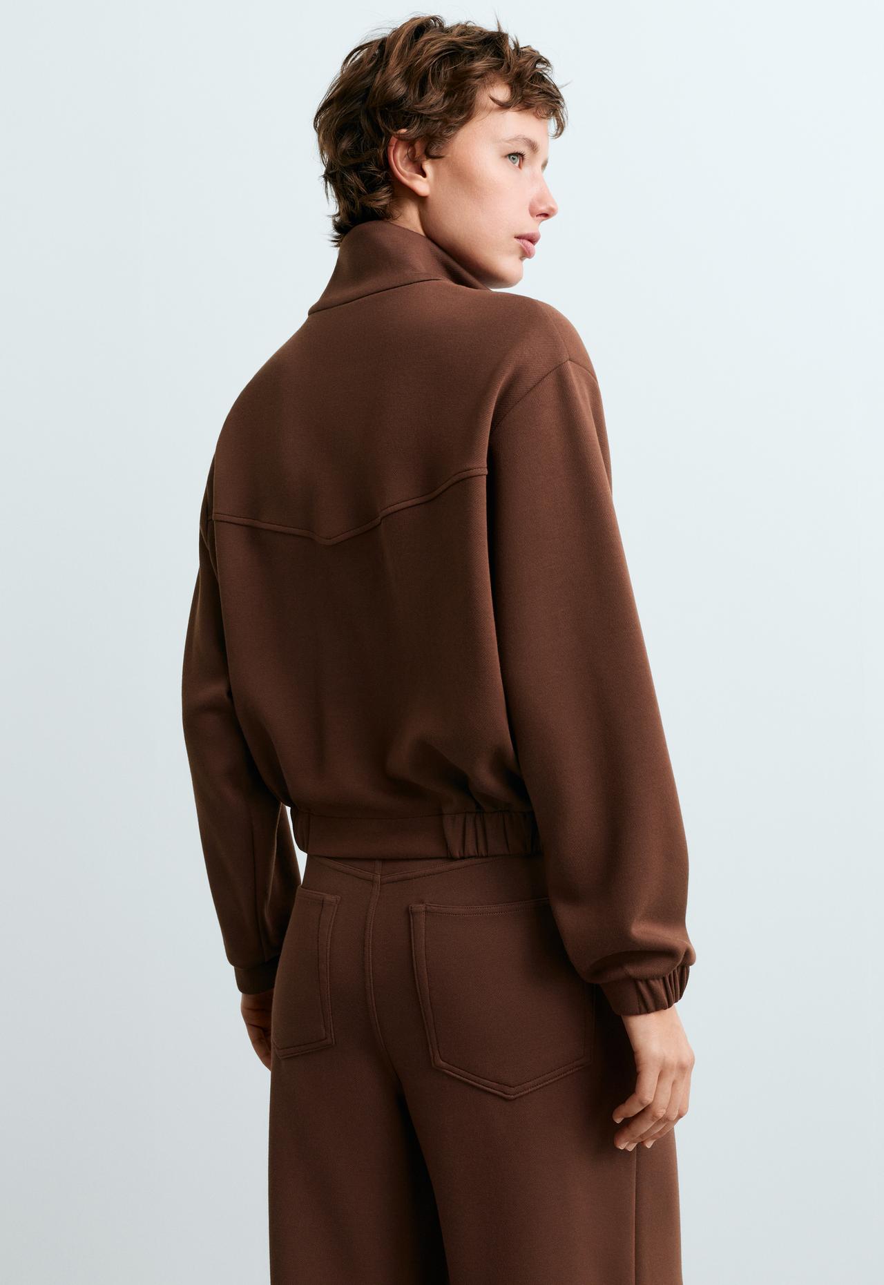 High-neck cropped jacket — COCOA