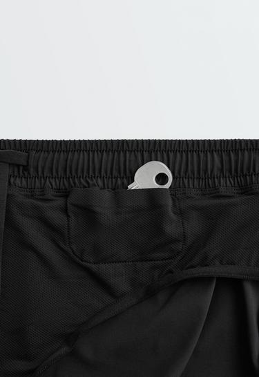 6cm low-rise technical shorts — BLACK 9