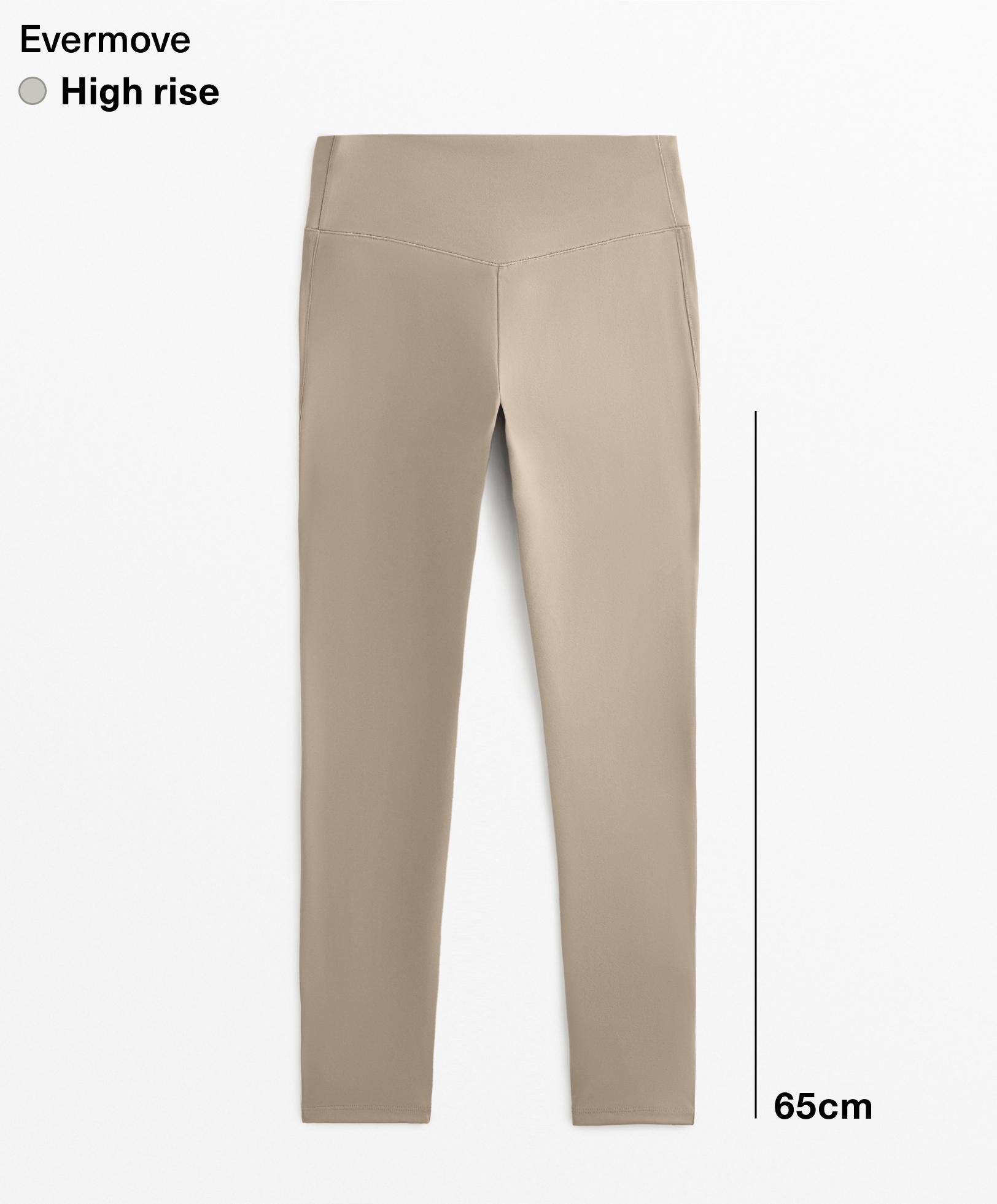 65cm polyamide ankle-length leggings with cottony handfeel