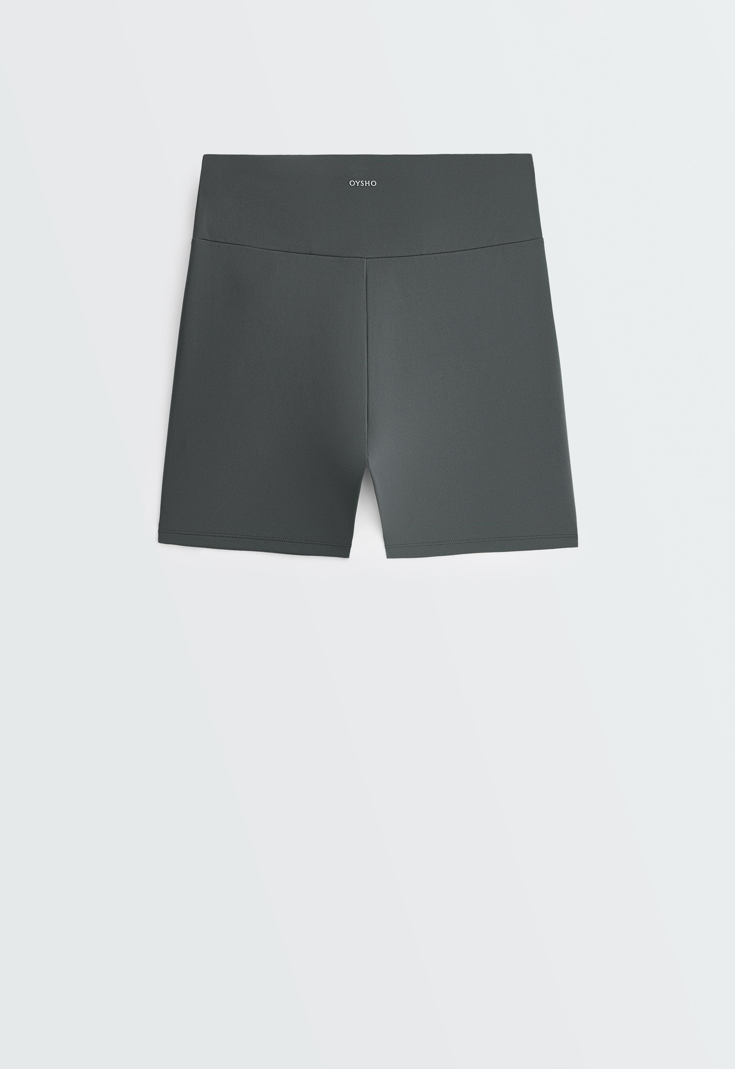 Comfortlux high-waisted 10cm hot pants — STEEL GREY