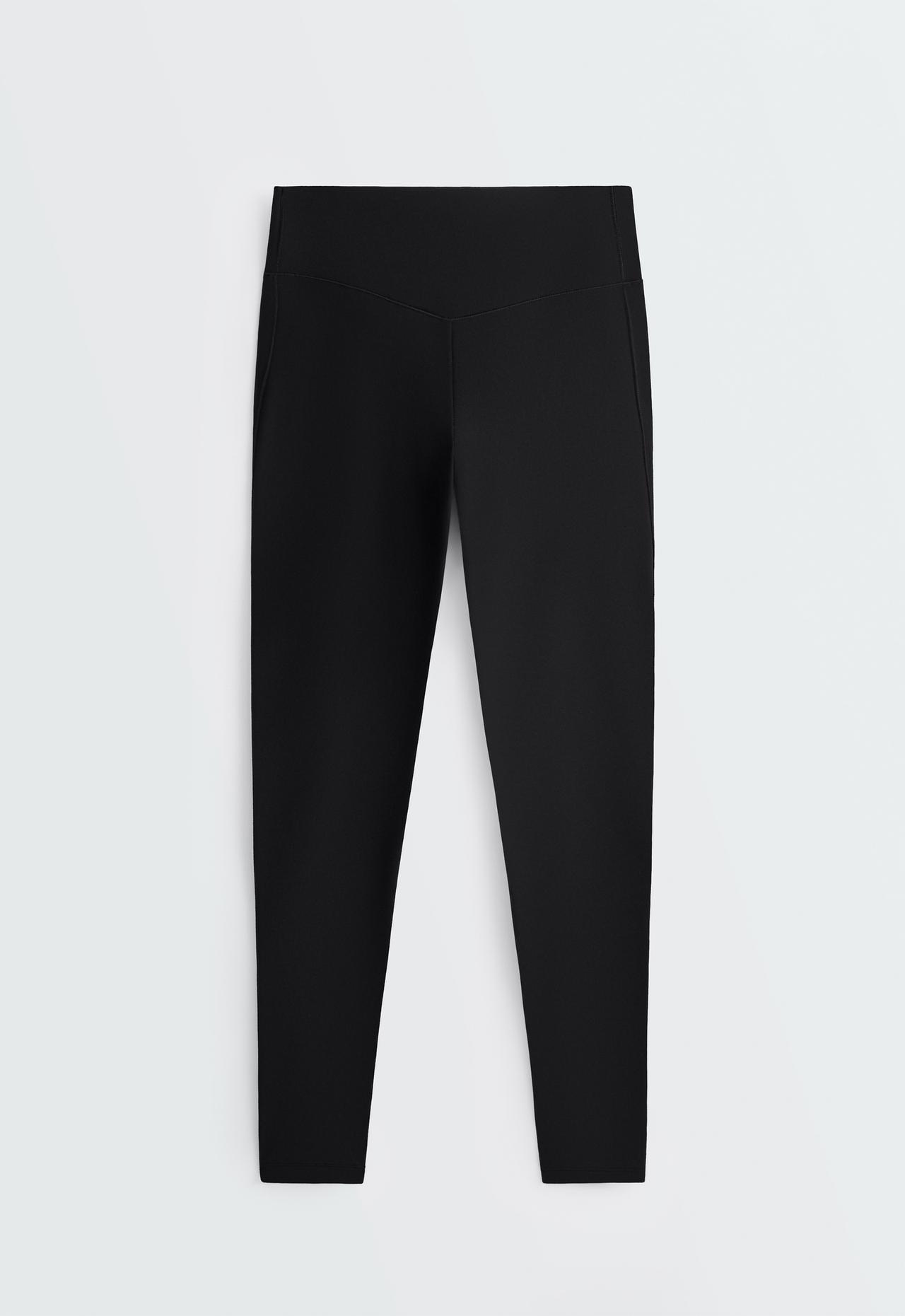 Evermove high-rise ankle-length leggings — BLACK