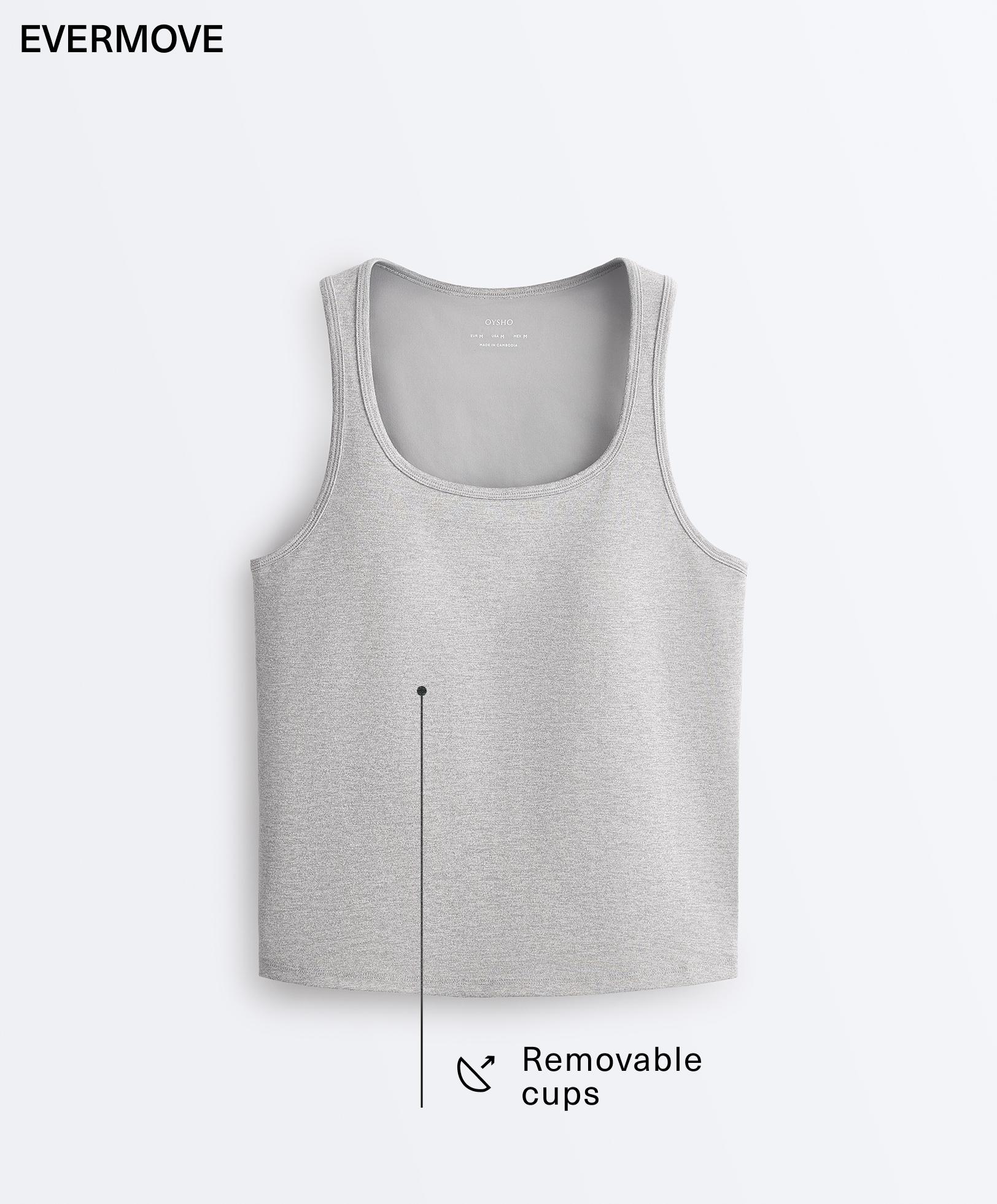 Tank top Evermove con scollatura quadrata Tank top Evermove con scollatura quadrata