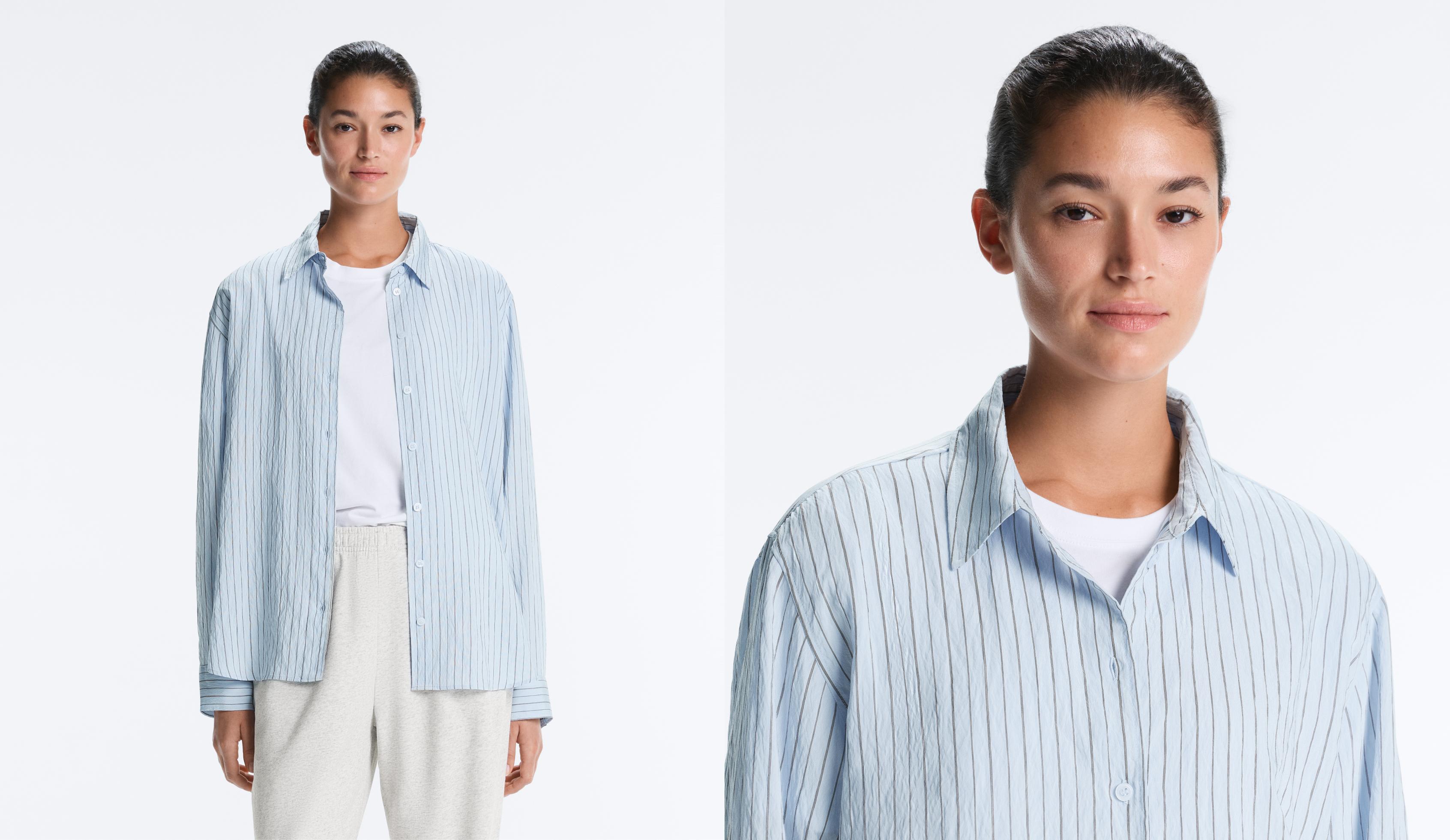 Camisa regular con rayas Camisa regular con rayas