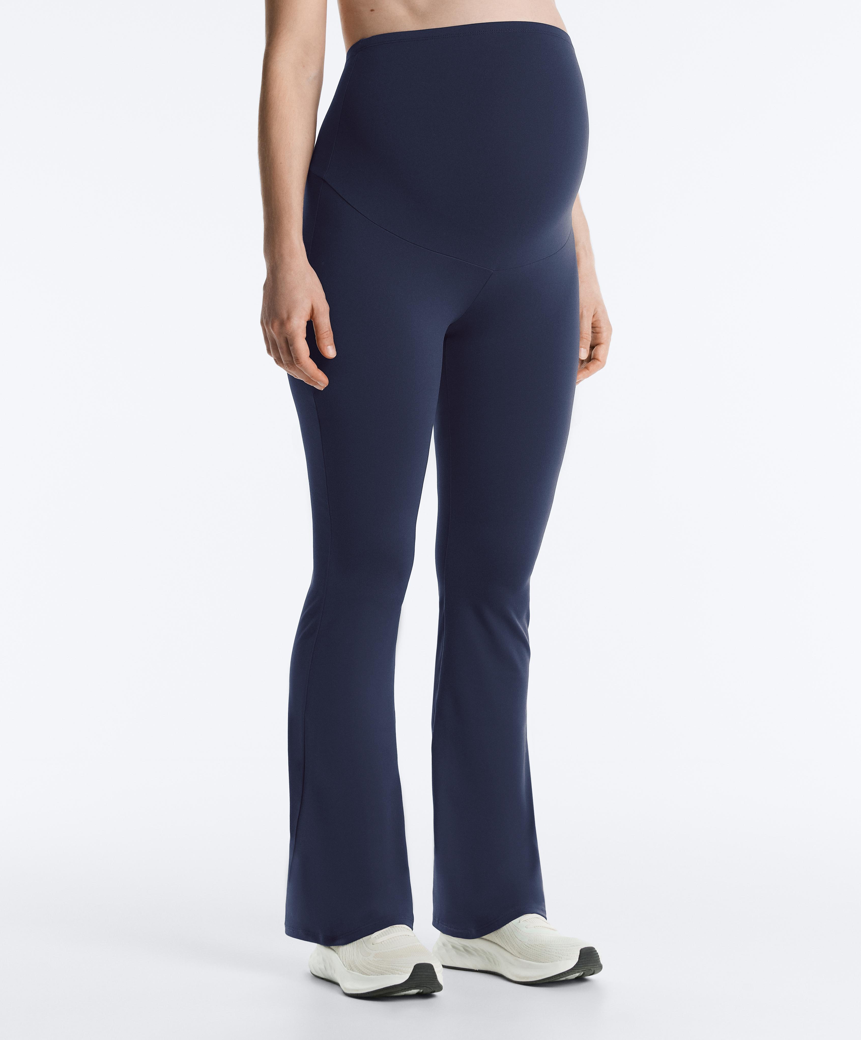 Maternity Comfortlux flare trousers — NAVY BLUE