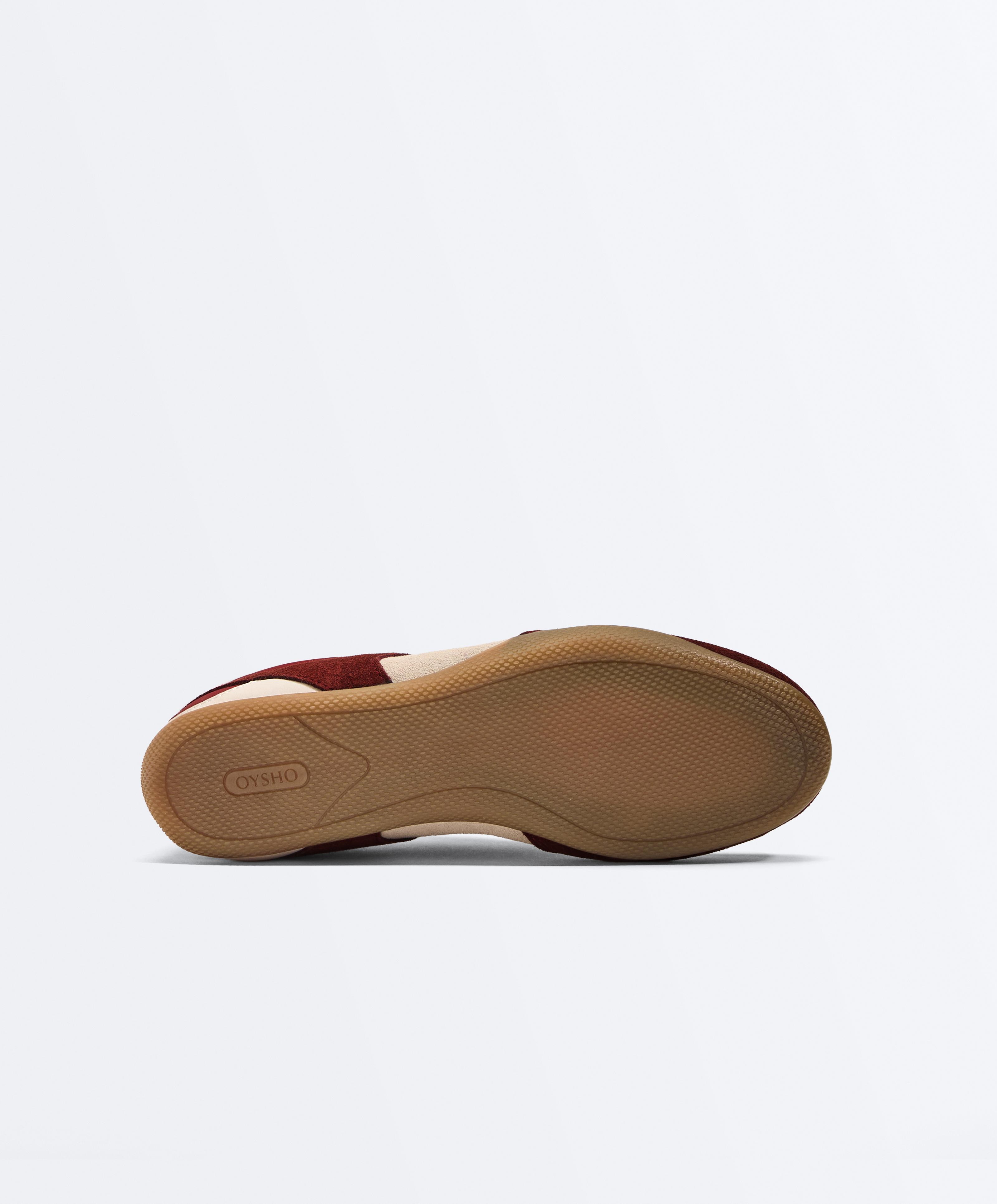 Retro-style trainers — BURGUNDY