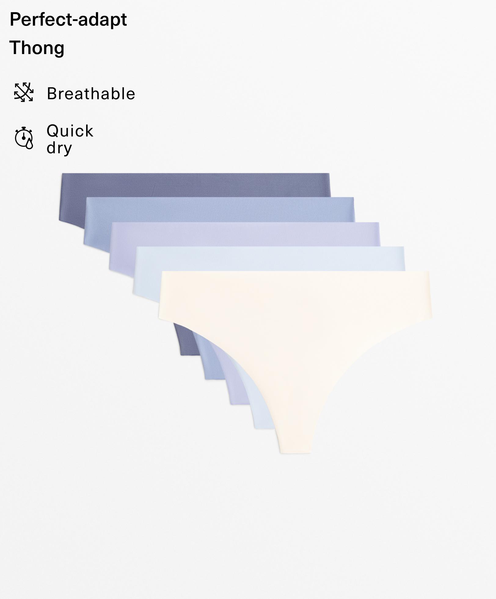 5 polyamide blend invisible thongs