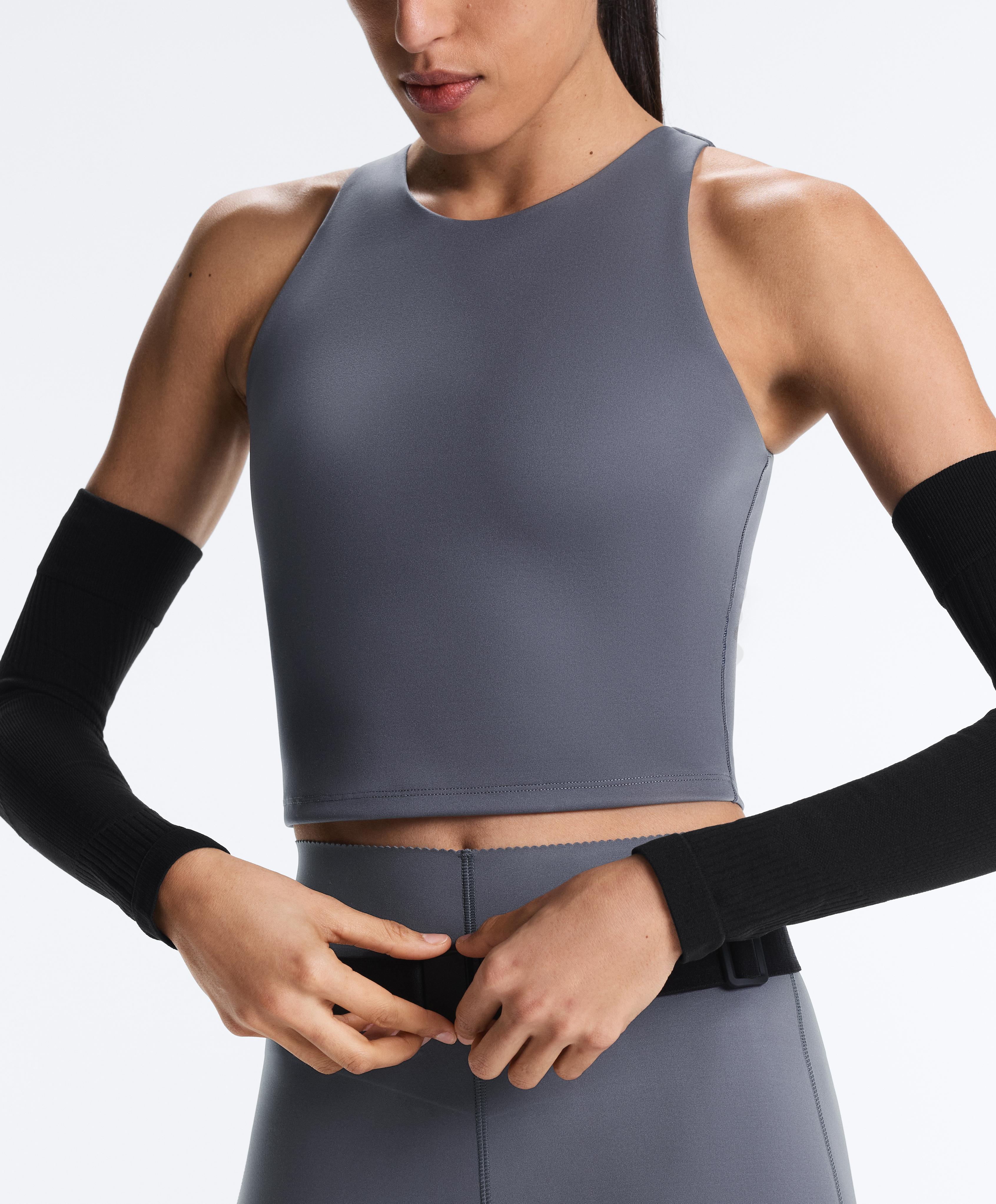 Extra Compressive Halter Tank Top — PETROL