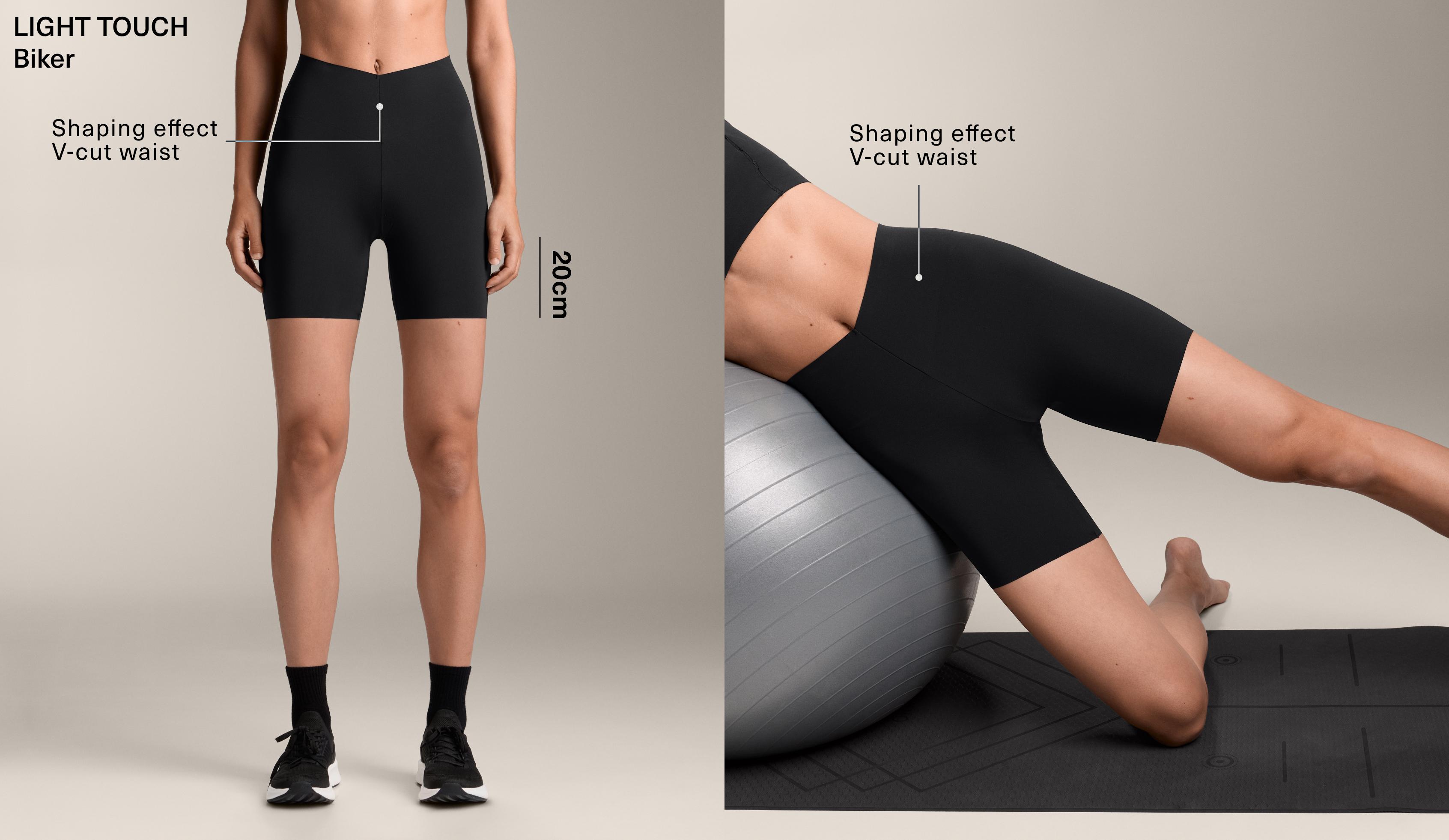 Light touch high rise wielrenlegging met V-vormige snit 20 cm