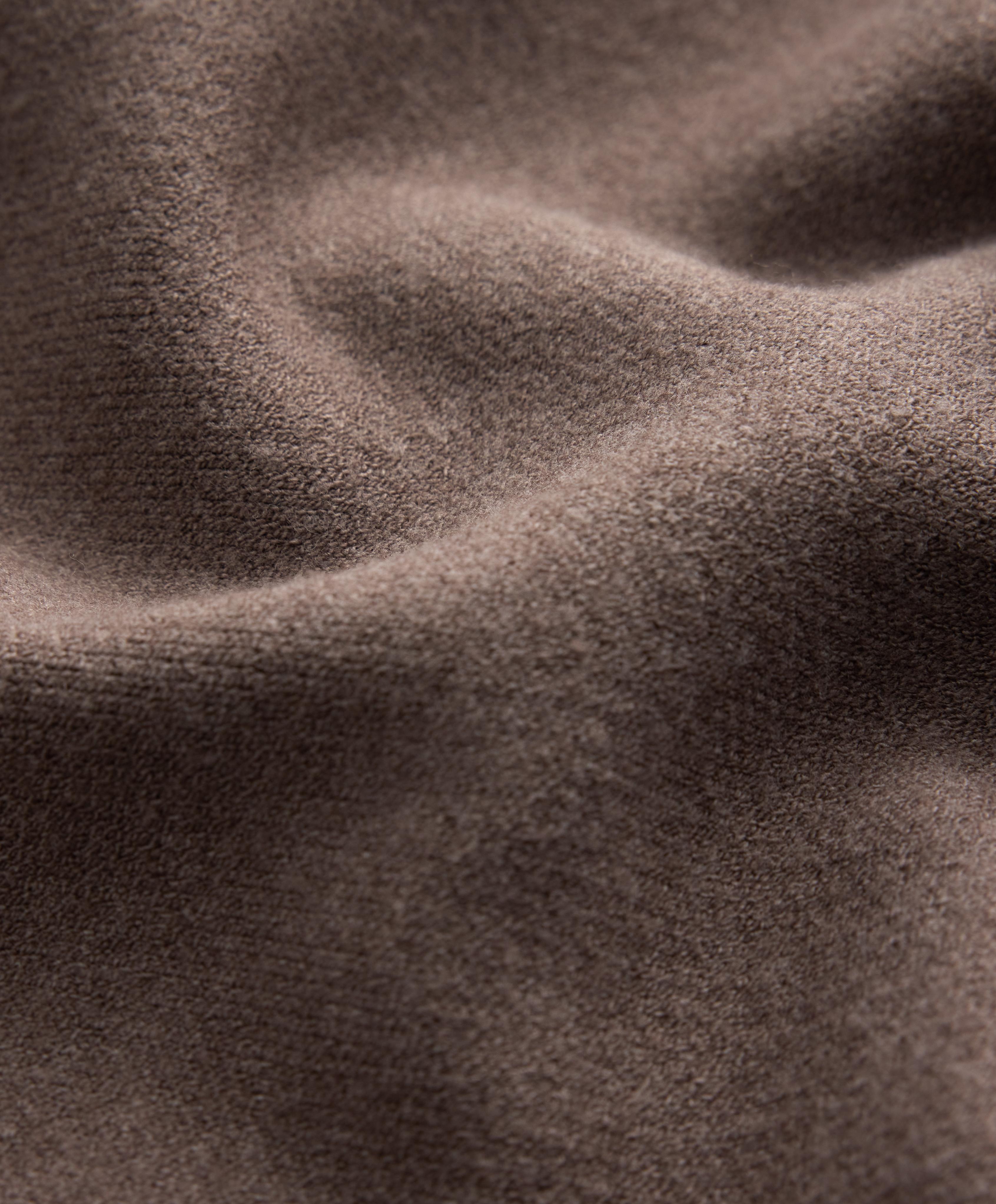 Knit hooded jacket with side details — WASHED TAUPE-MAUVE
