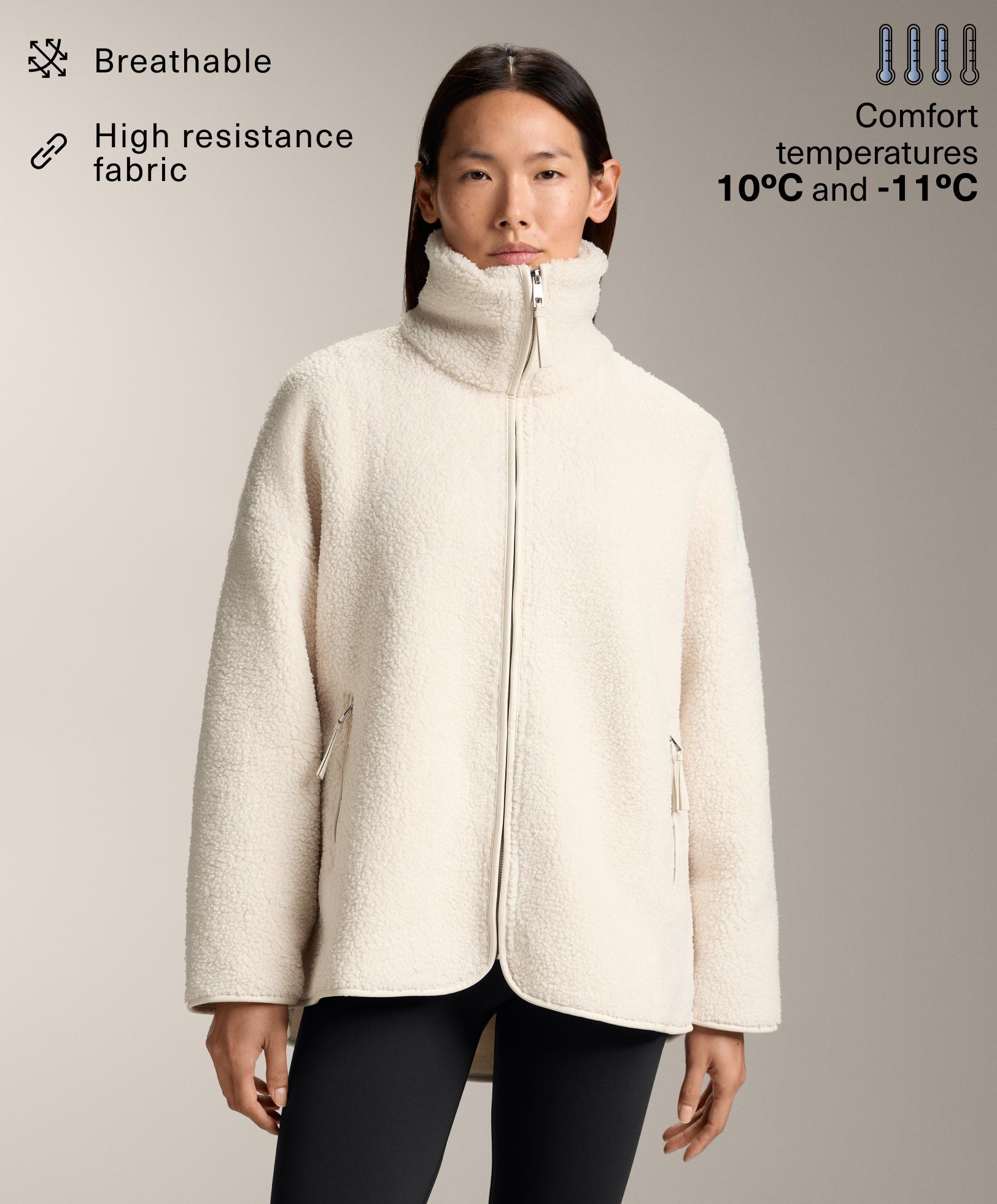 Oversize faux-shearling jacket