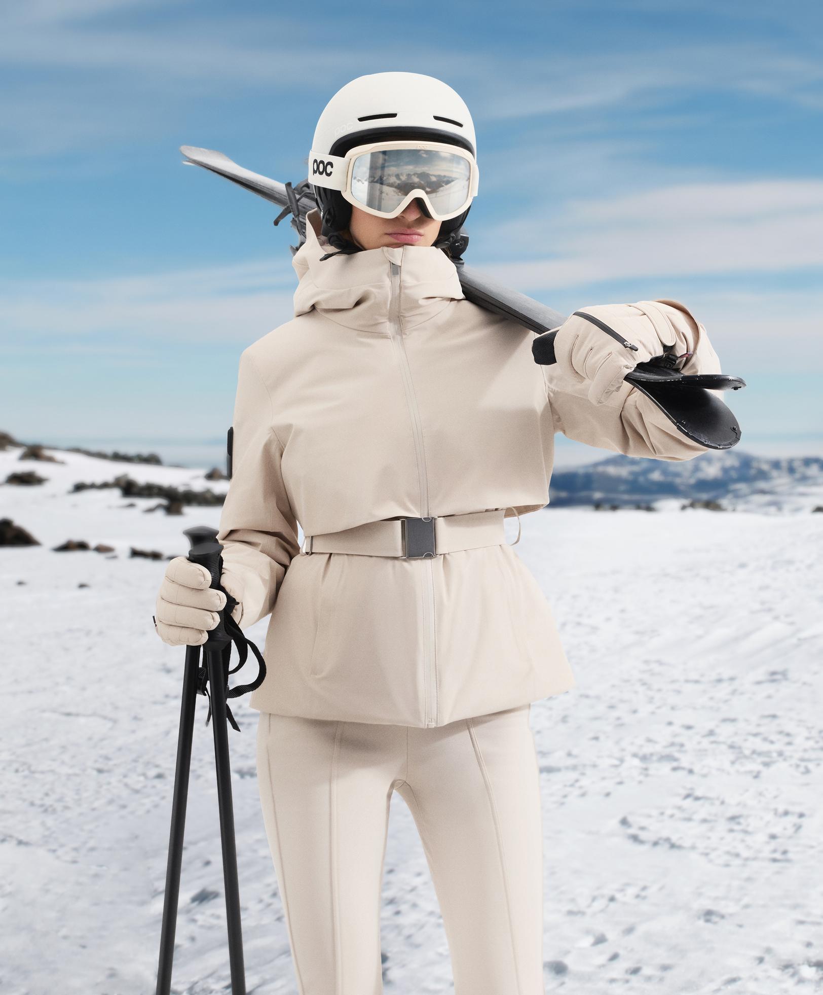 Primaloft® Feel the Performance TM SKI waterproof layered jacket — PALE MINK