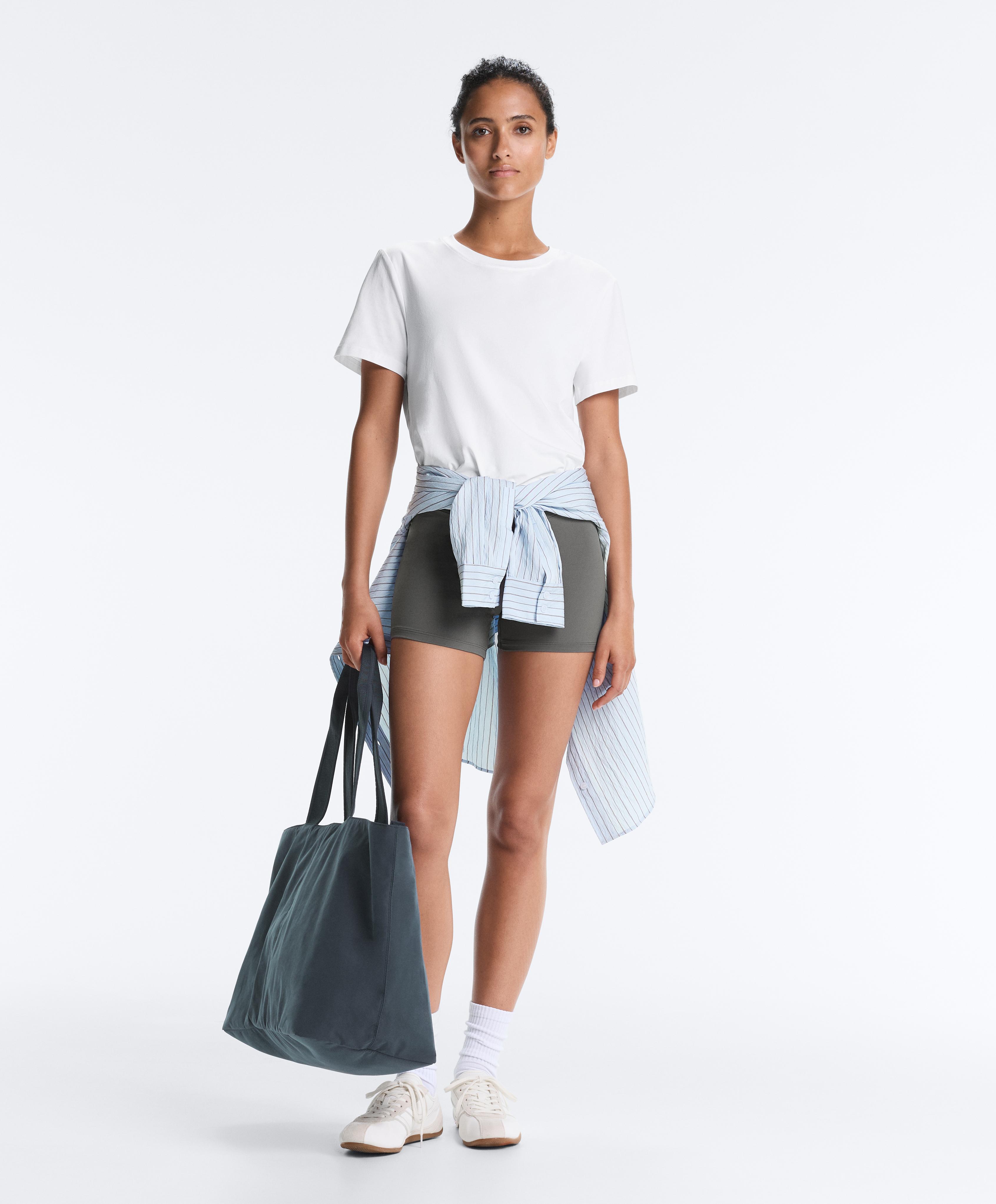 Comfortlux high-waisted 10cm hot pants — MID GREY