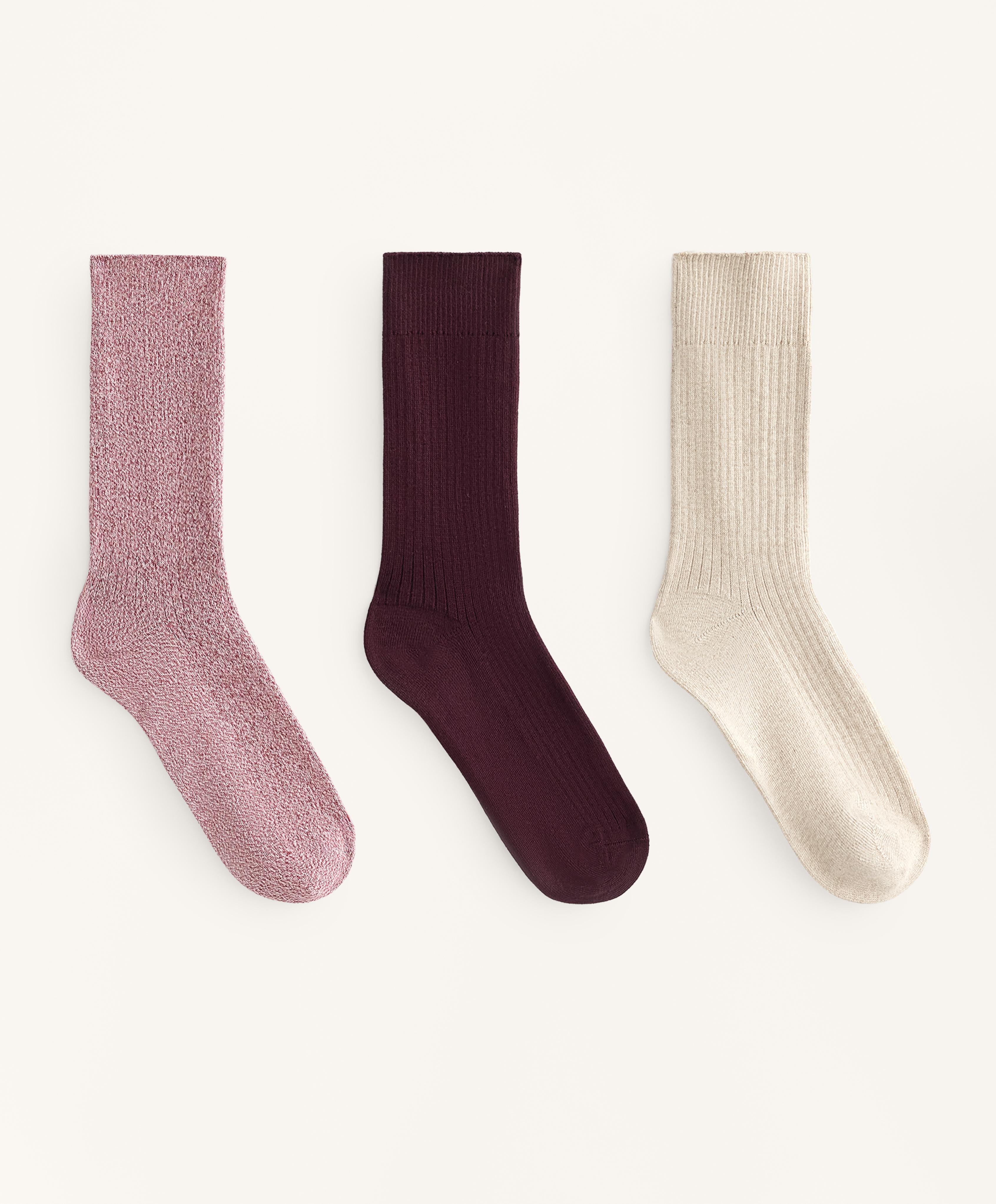3 paires de chaussettes classic en mélange de coton 3 paires de chaussettes classic en mélange de coton