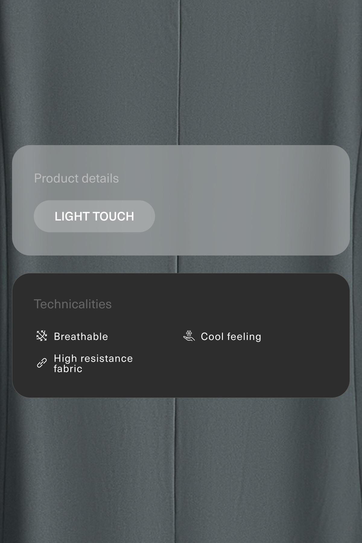 Light Touch wide long jumpsuit — STEEL GREY