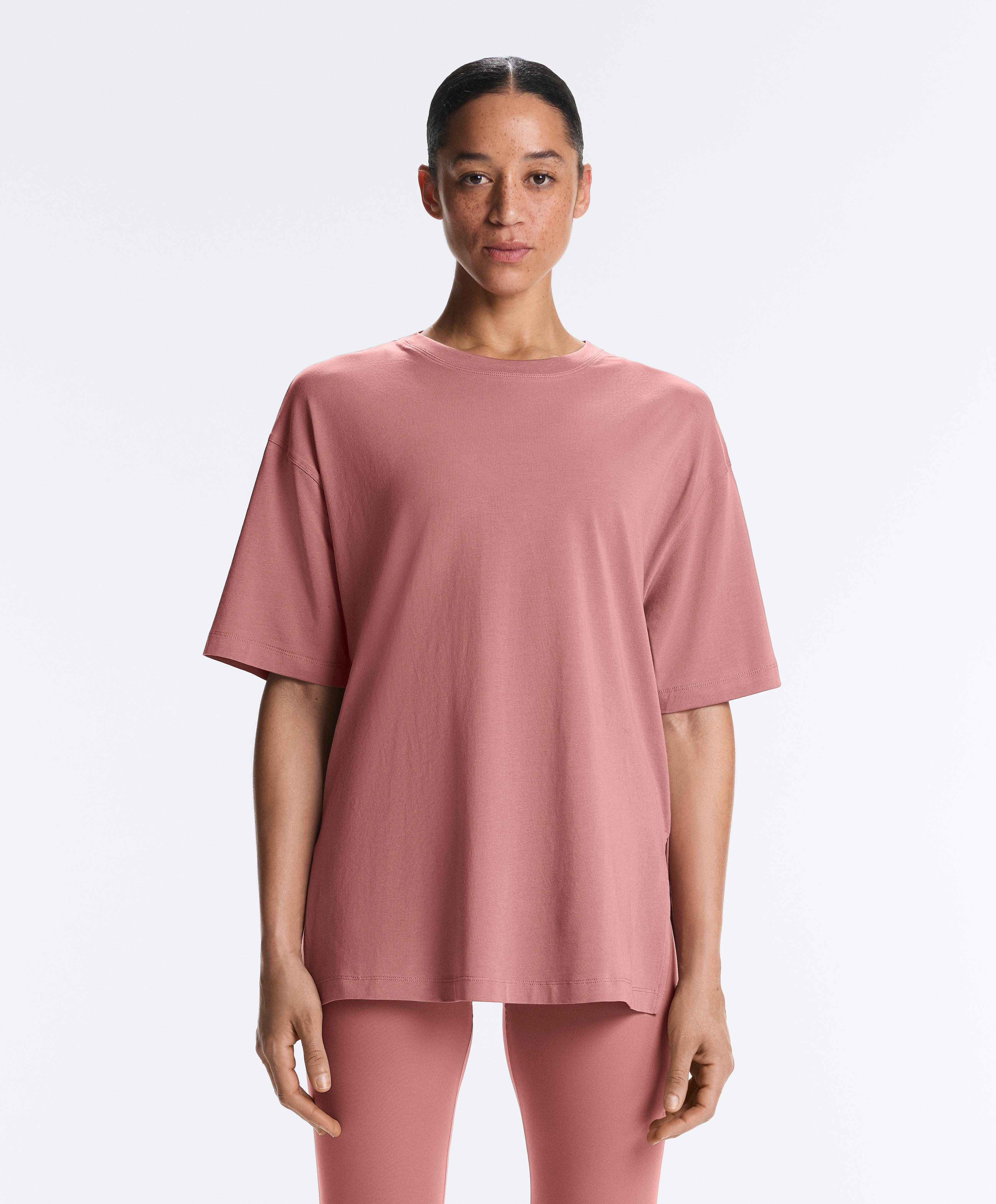 Маица со кратки ракави од мешавина на памук Маица со кратки ракави од мешавина на памук