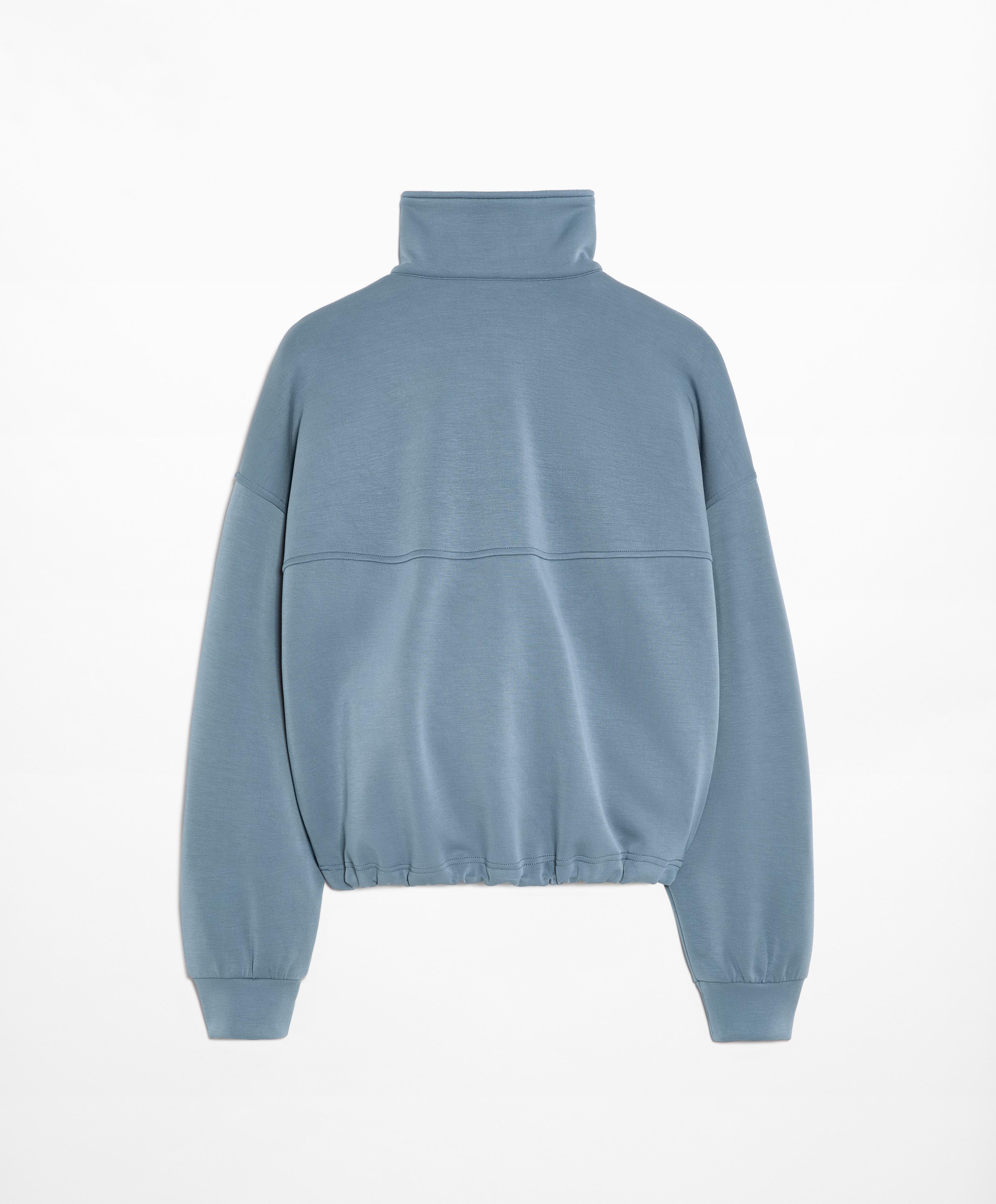 Half-zip sweatshirt with brushed modal