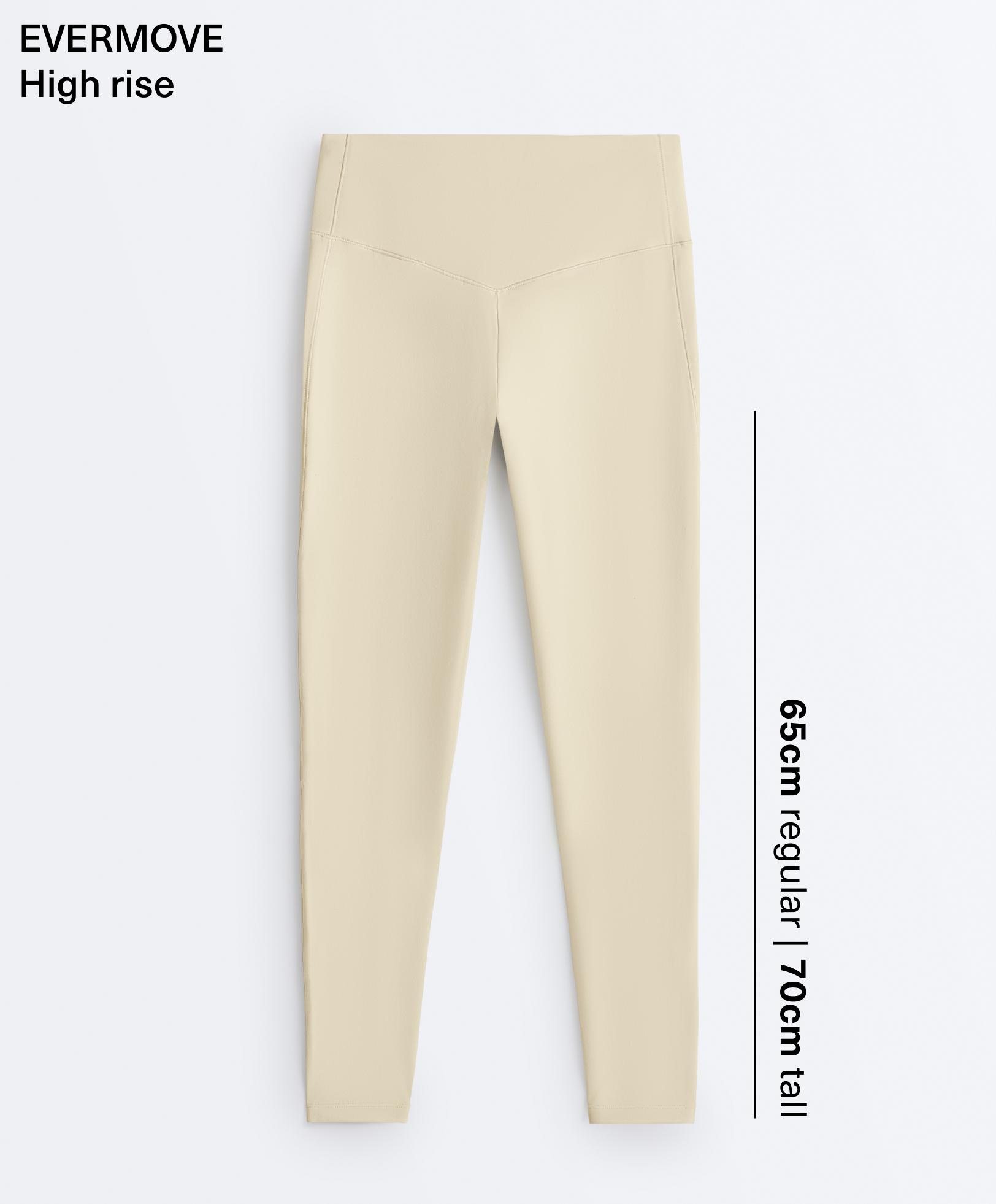 Evermove high-rise ankle-length leggings — PALE BEIGE MELANGE